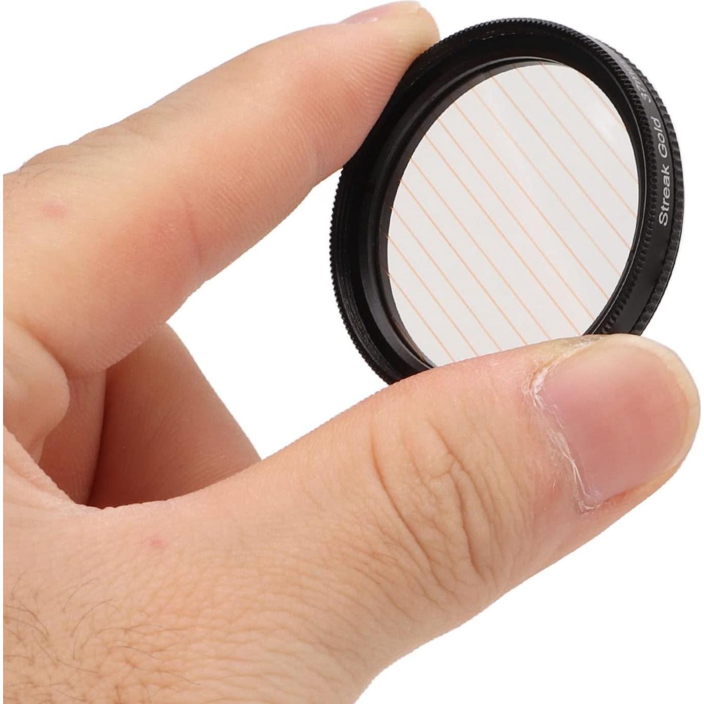 Filtro de lente Gold Streak 43mm para efectos especiales