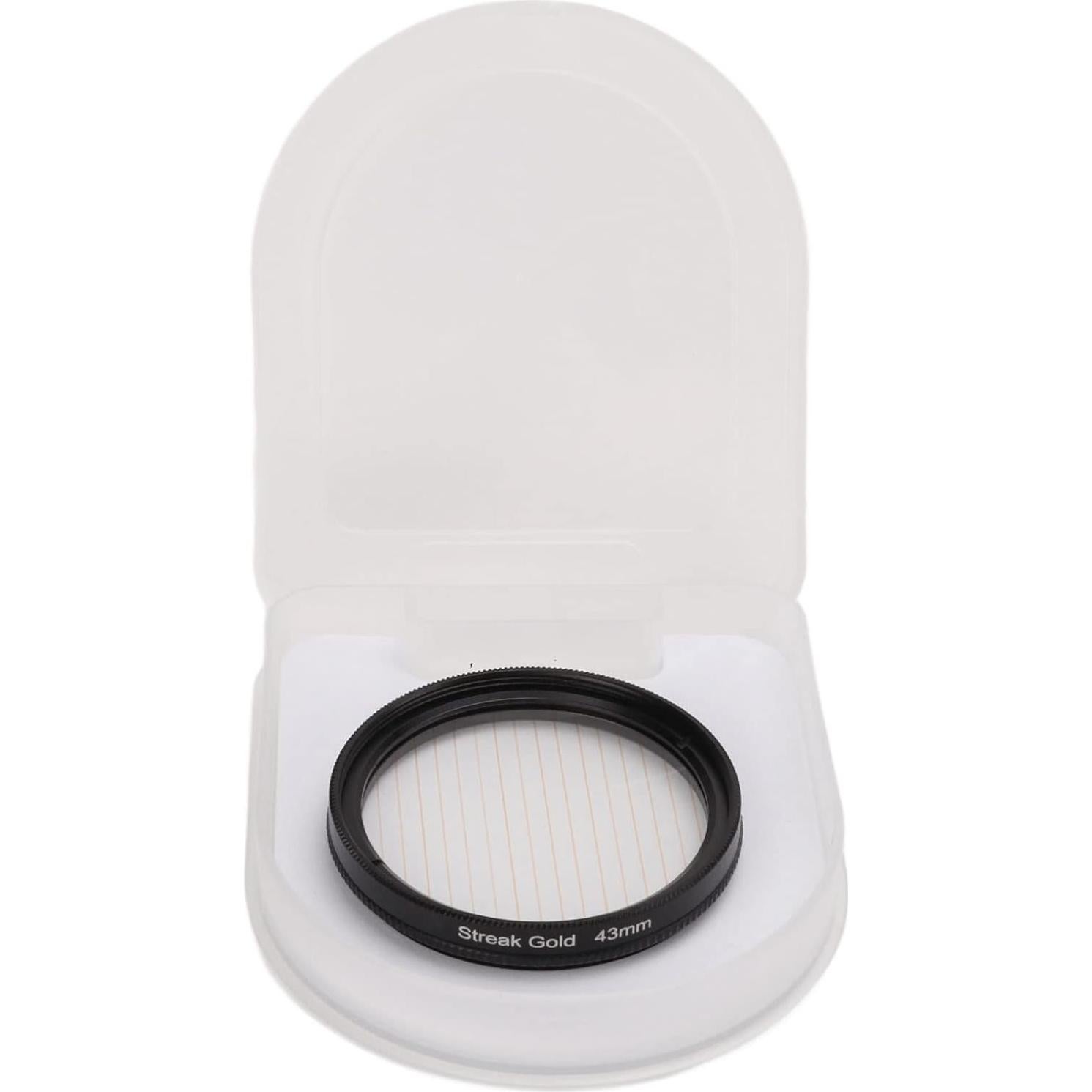 Filtro de lente Gold Streak 43mm para efectos especiales