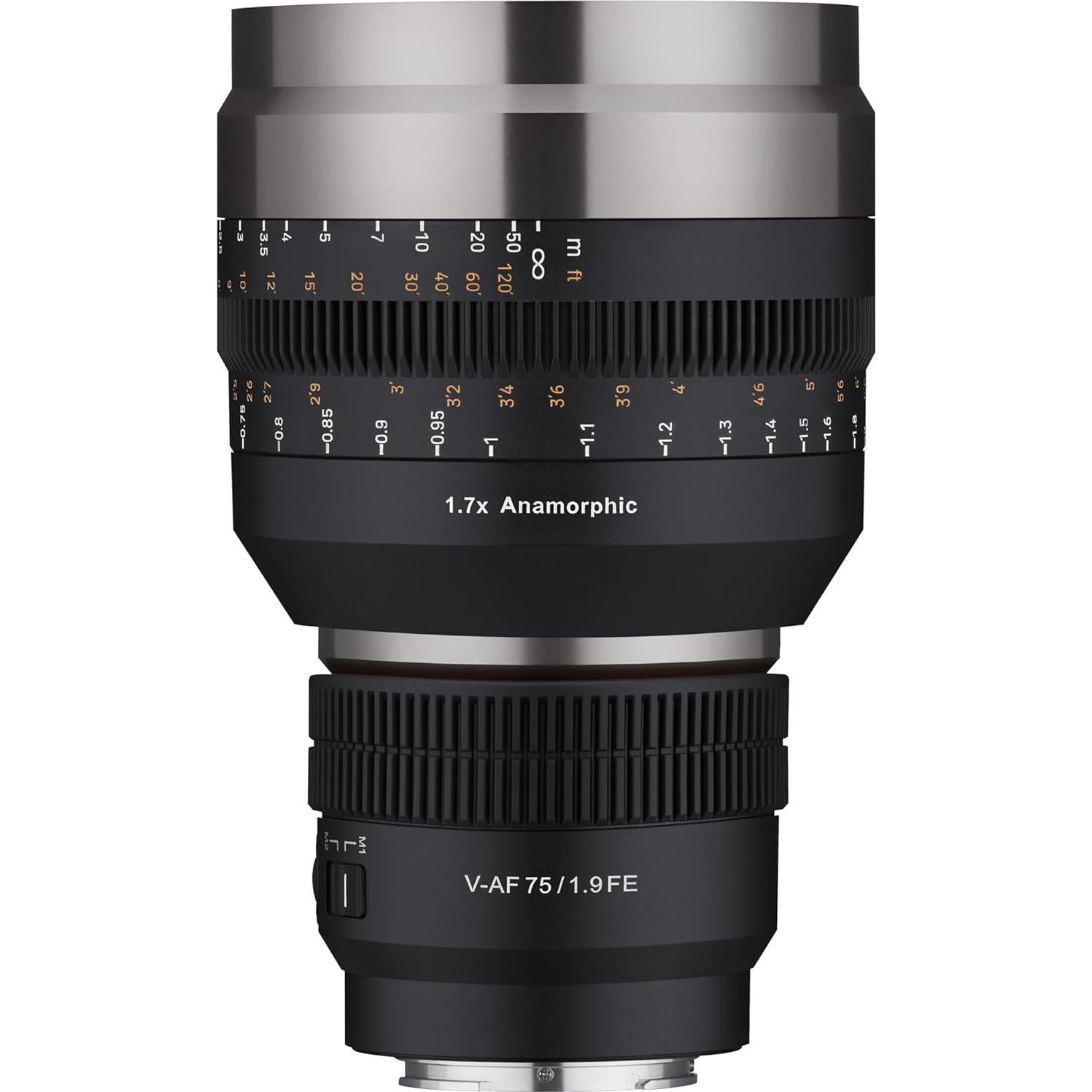 Adaptador Anamórfico 1.7X Samyang V-AF para Lentes