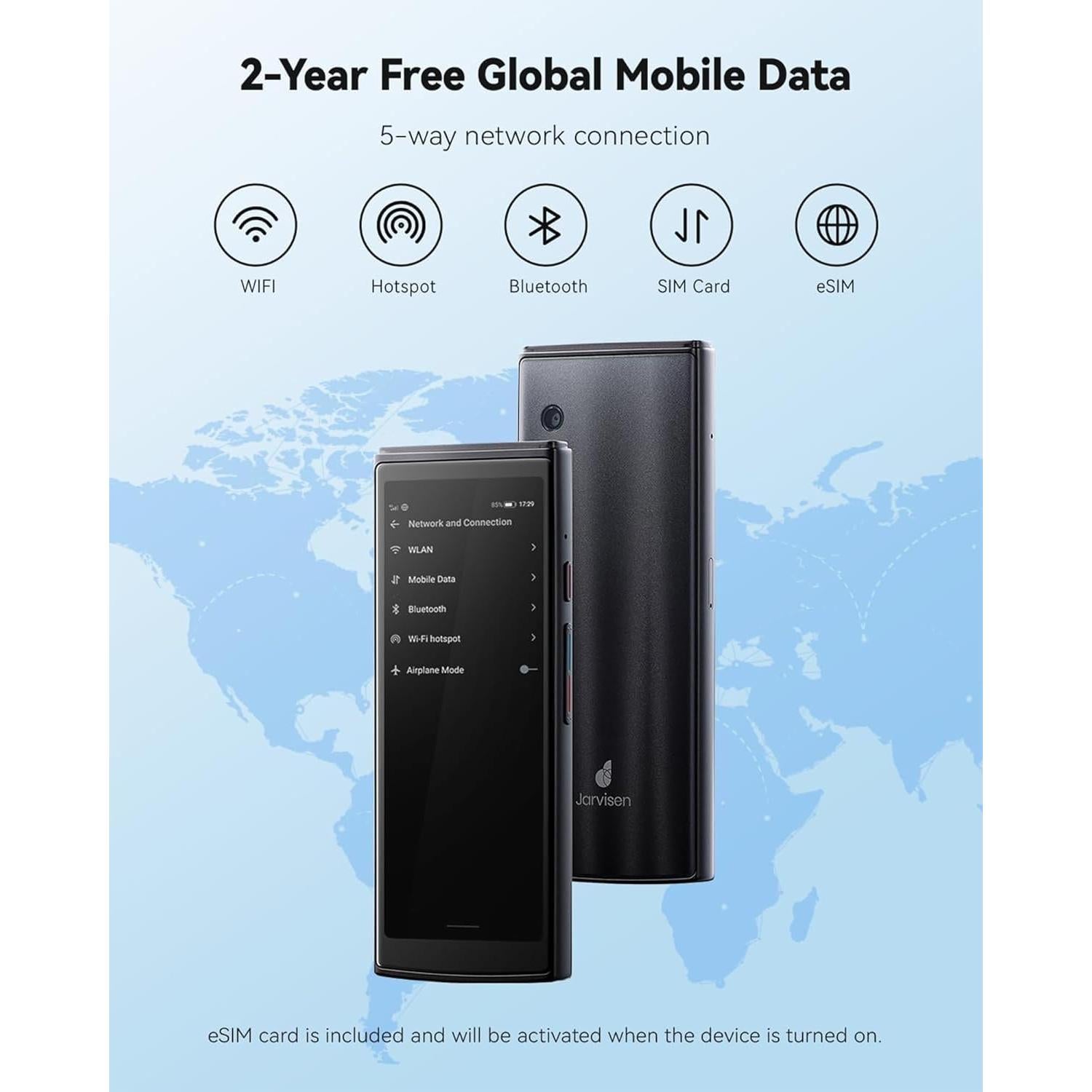 Traductor de Voz Instantáneo Jarvisen 2 - 108 Idiomas, Portátil