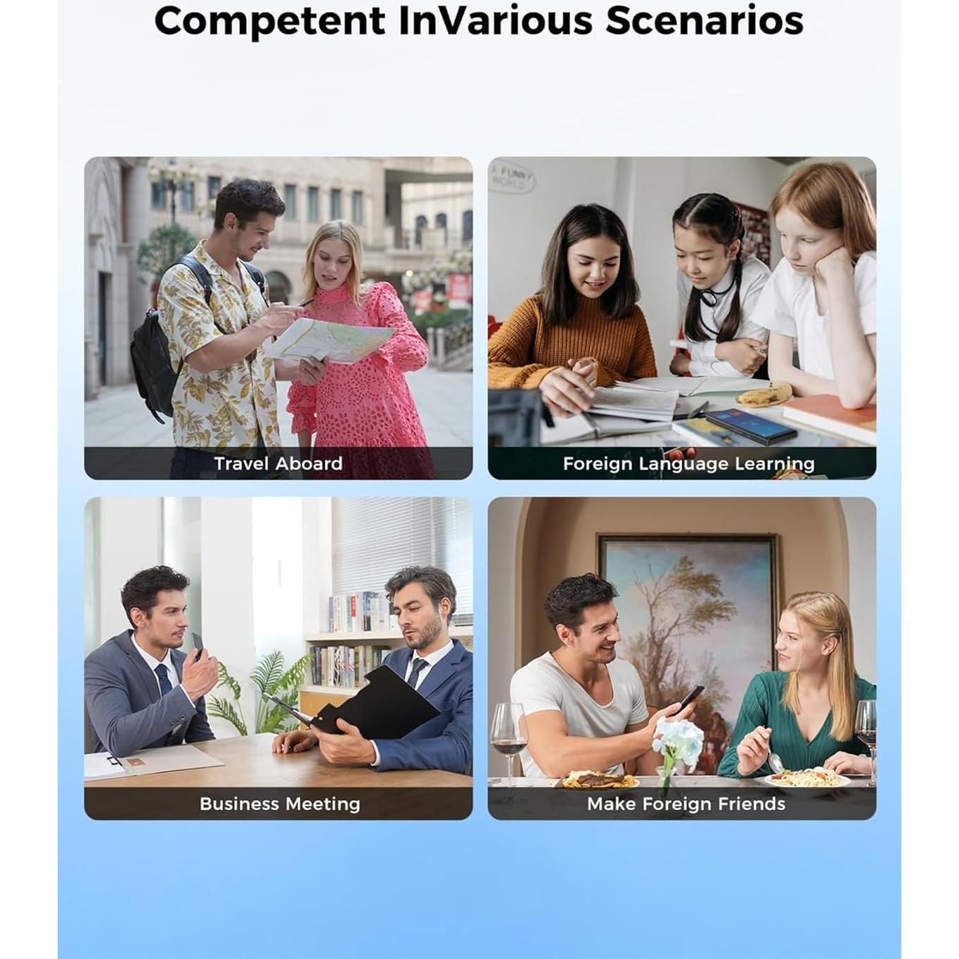 Traductor de Voz Instantáneo Jarvisen 2 - 108 Idiomas, Portátil