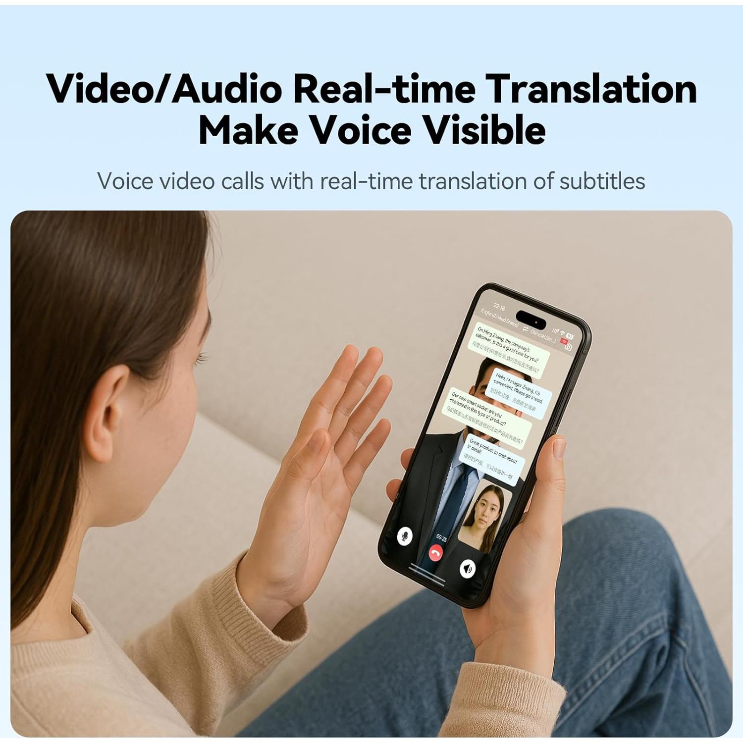 Traductor de Idiomas AI InnAIO 150 Idiomas Offline Negro