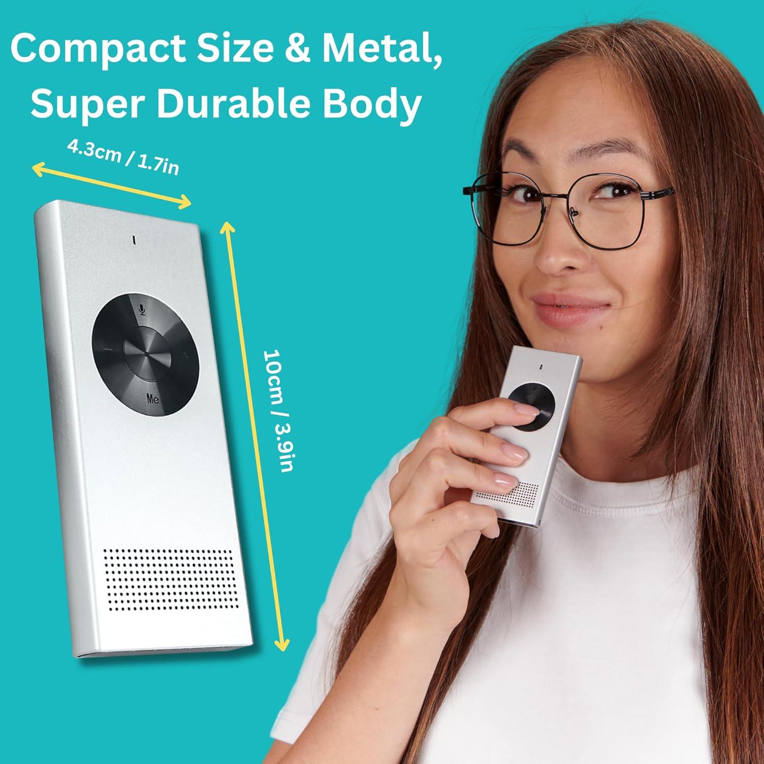 Traductor de Voz Enence V3 AI - 60 Idiomas, Compacto