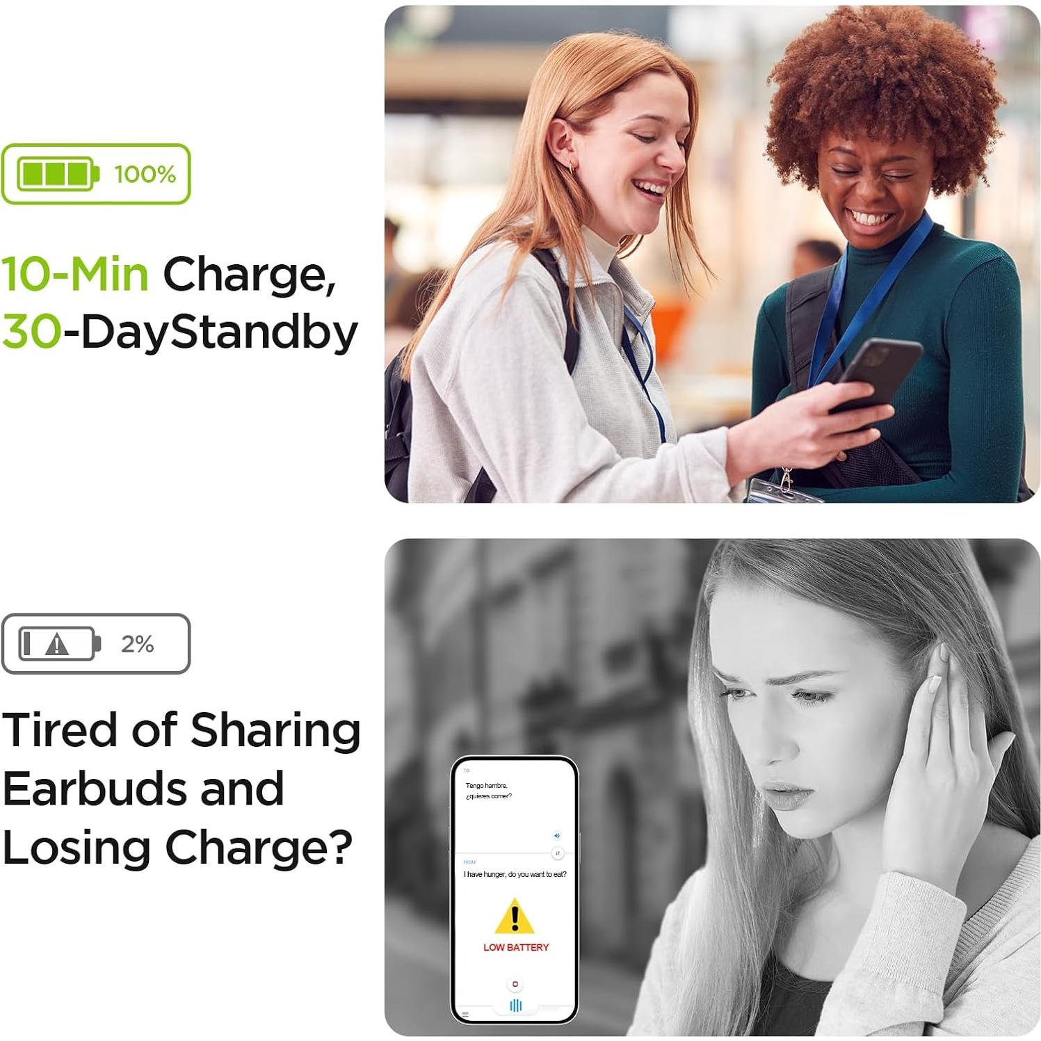 Traductor Grabador AI 3-en-1 BrexLink 140+ Idiomas