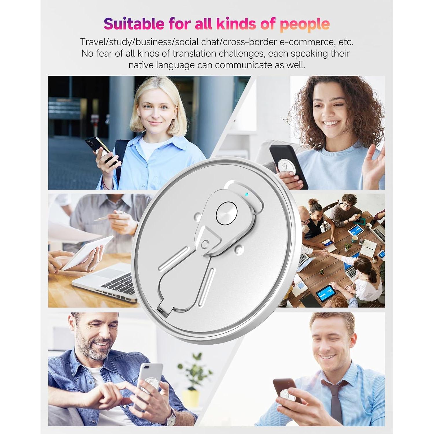 Traductor Grabador AI Eelexa 3 en 1 138 Idiomas Bluetooth