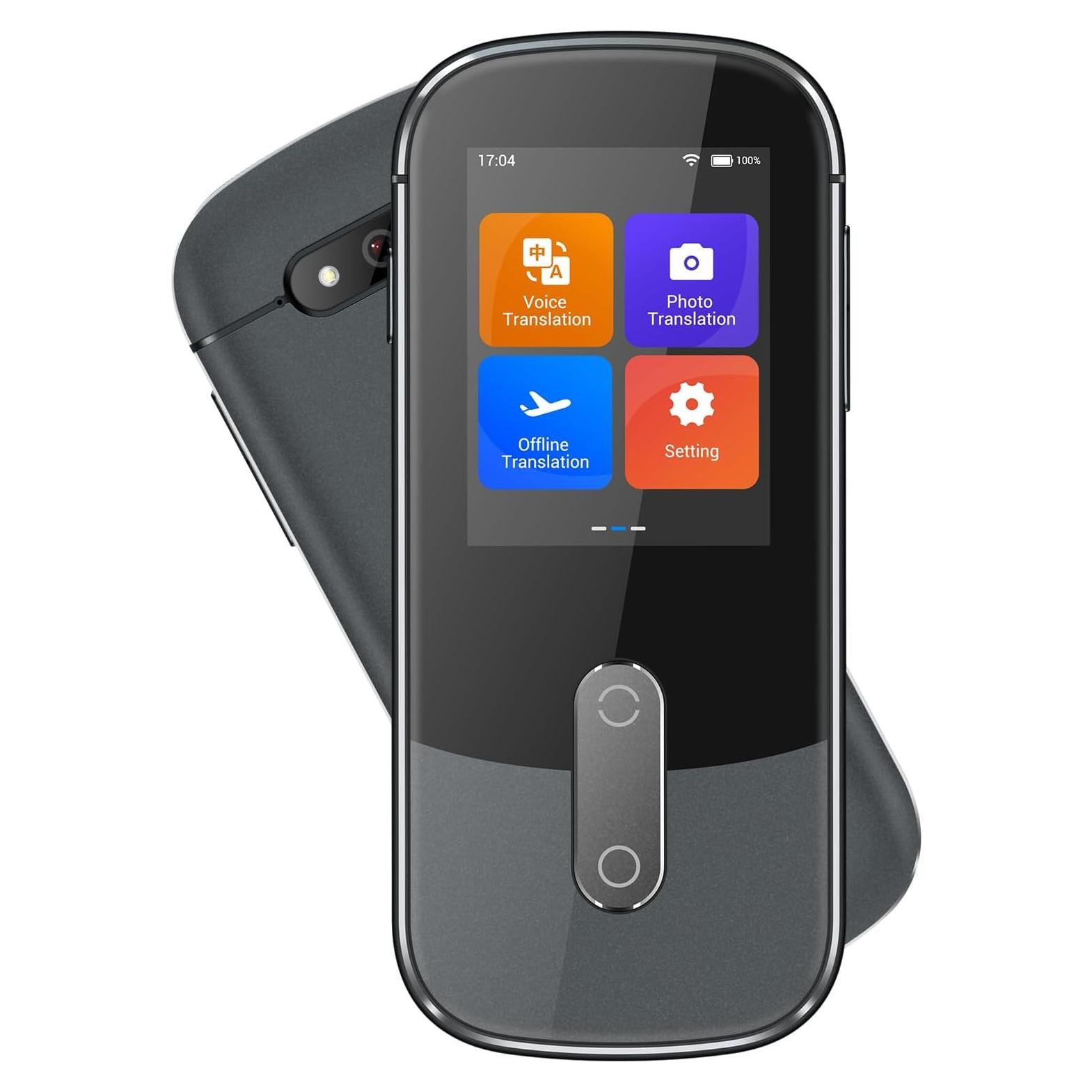 Traductor de Voz Anfier W09 PRO Offline 144 Idiomas Gris