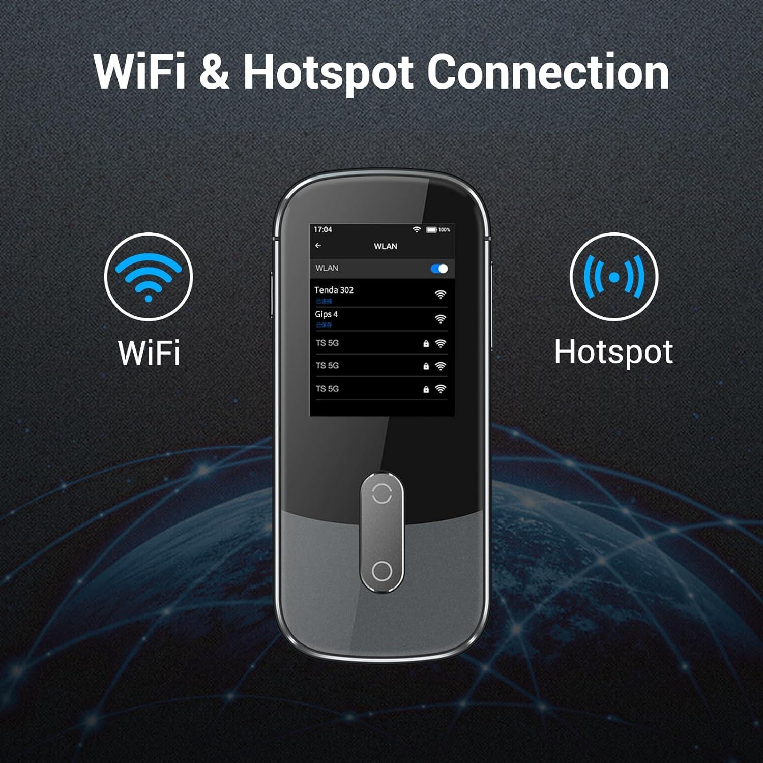 Traductor de Voz Anfier W09 PRO Offline 144 Idiomas Gris