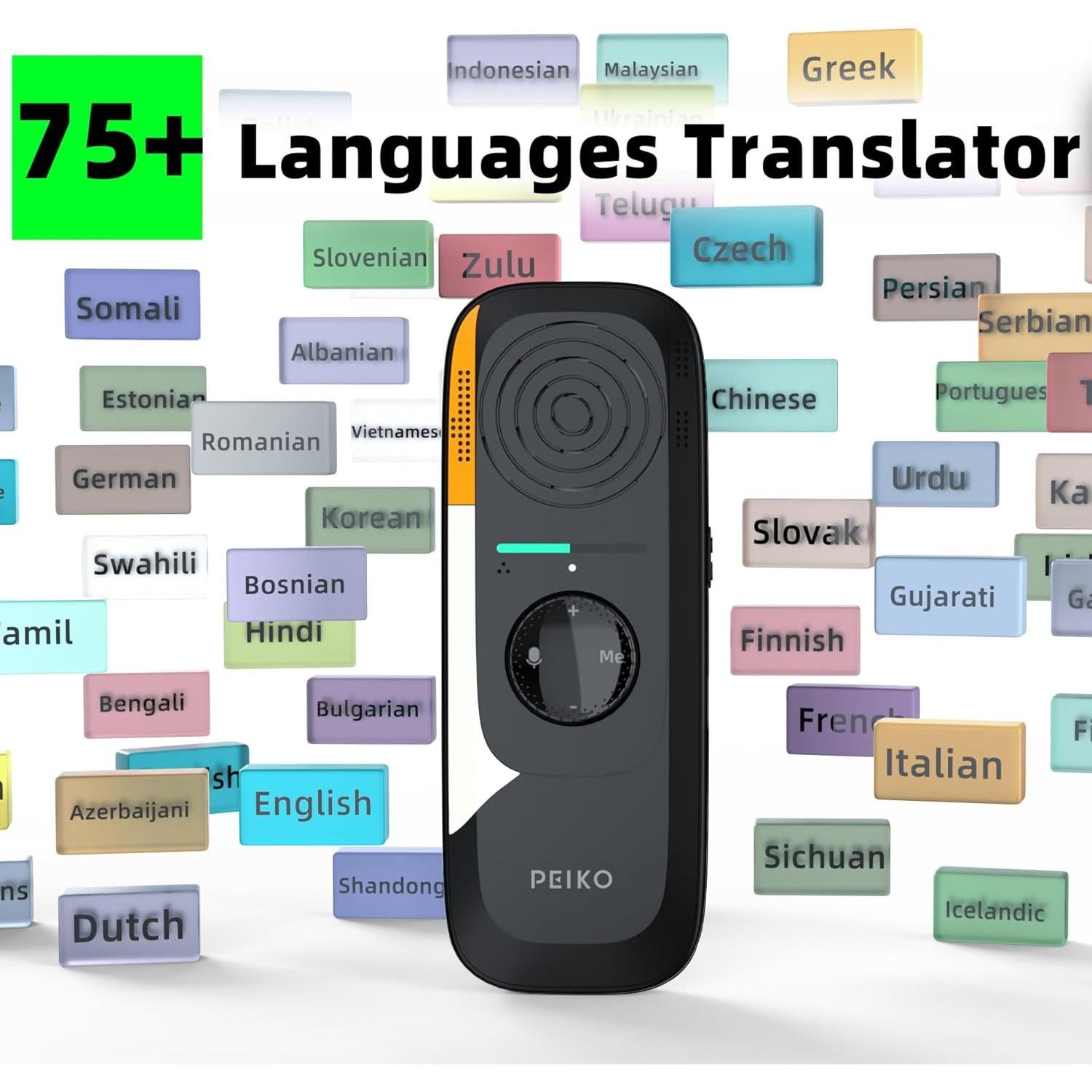 Traductor de Voz AI Peiko Trbox01, Soporta 75 Idiomas