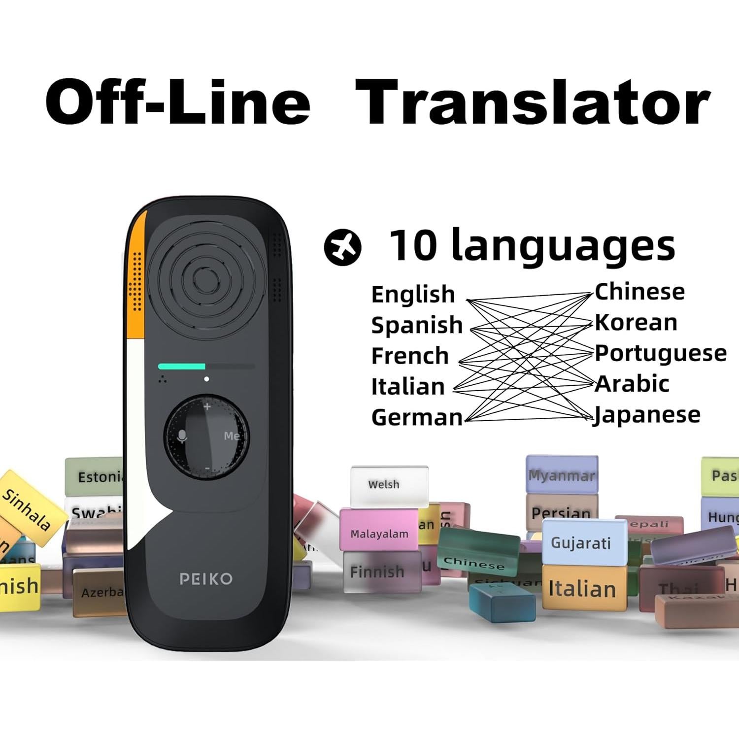 Traductor de Voz AI Peiko Trbox01, Soporta 75 Idiomas