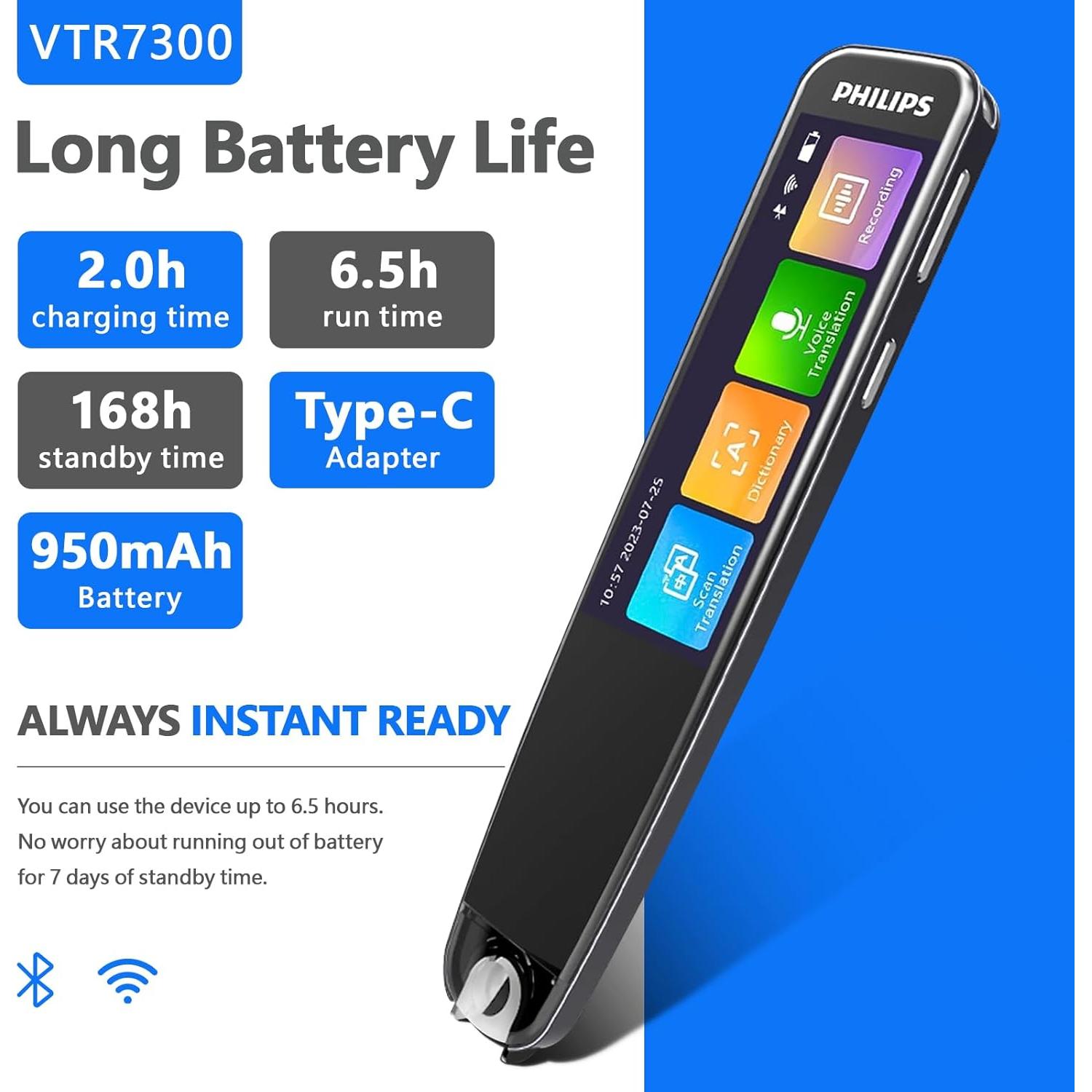 Bolígrafo Traductor Digital JEDAKAREN VTR7300 112 Idiomas