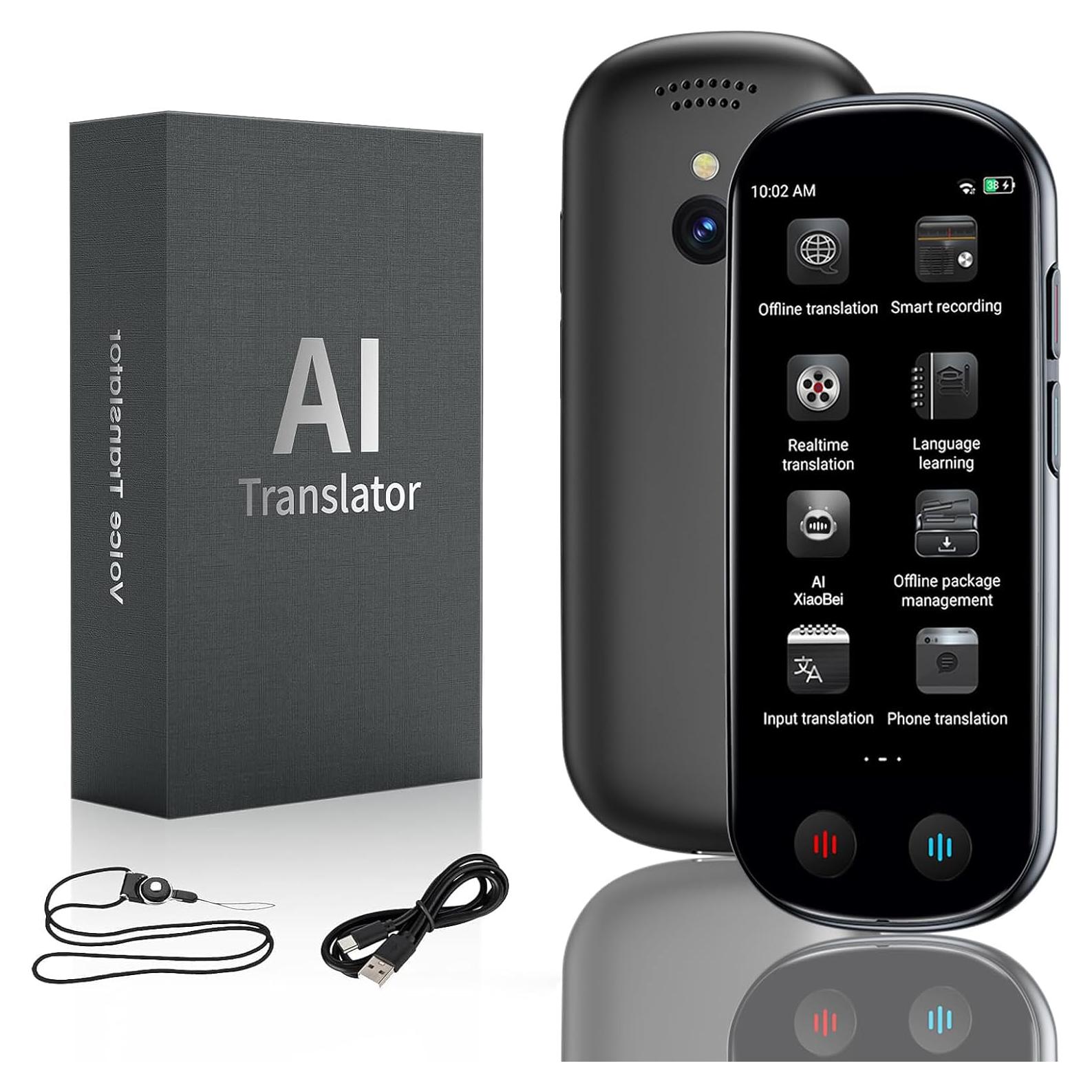 Traductor AI FancyDove 139 idiomas, OCR, grabadora audio
