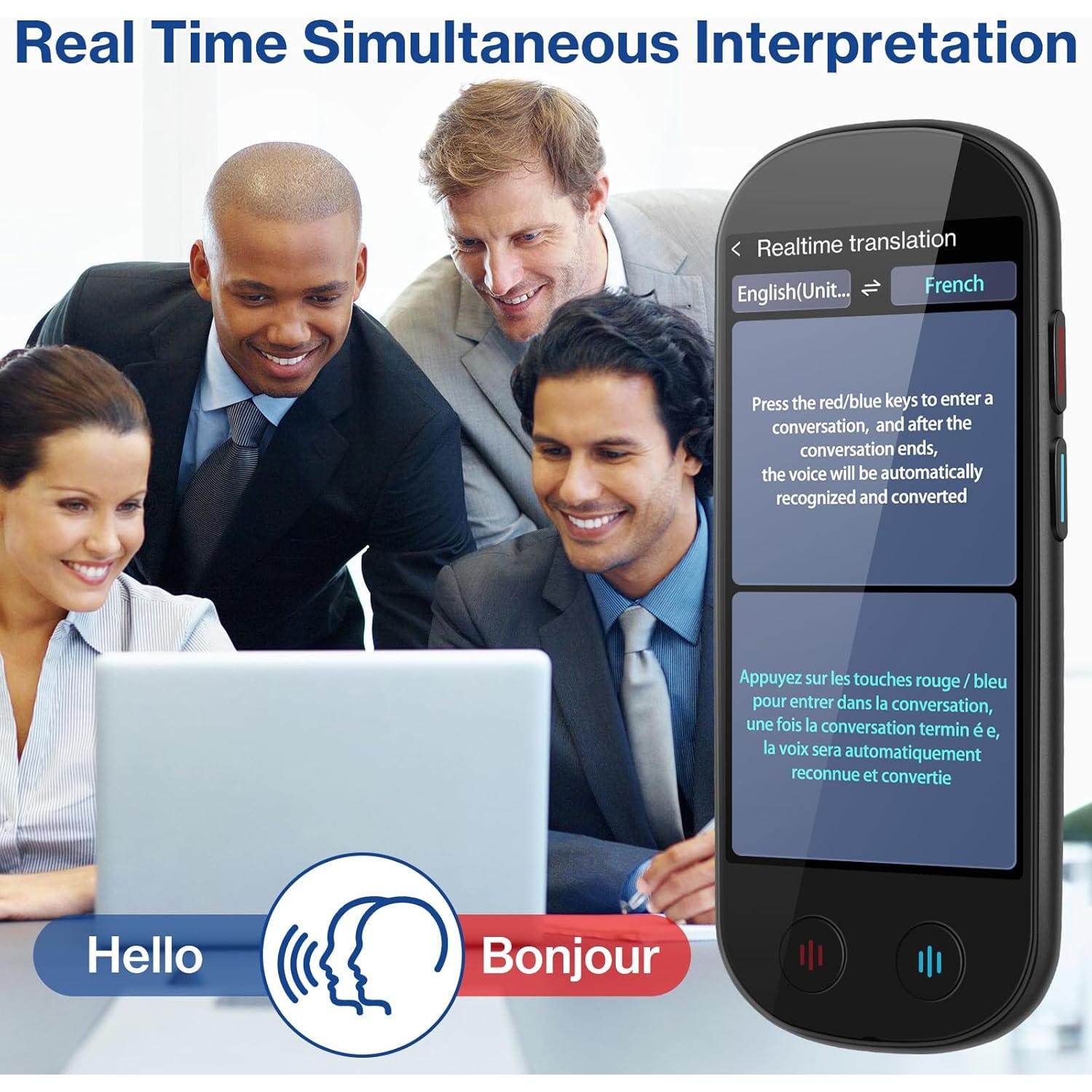 Traductor AI FancyDove 139 idiomas, OCR, grabadora audio