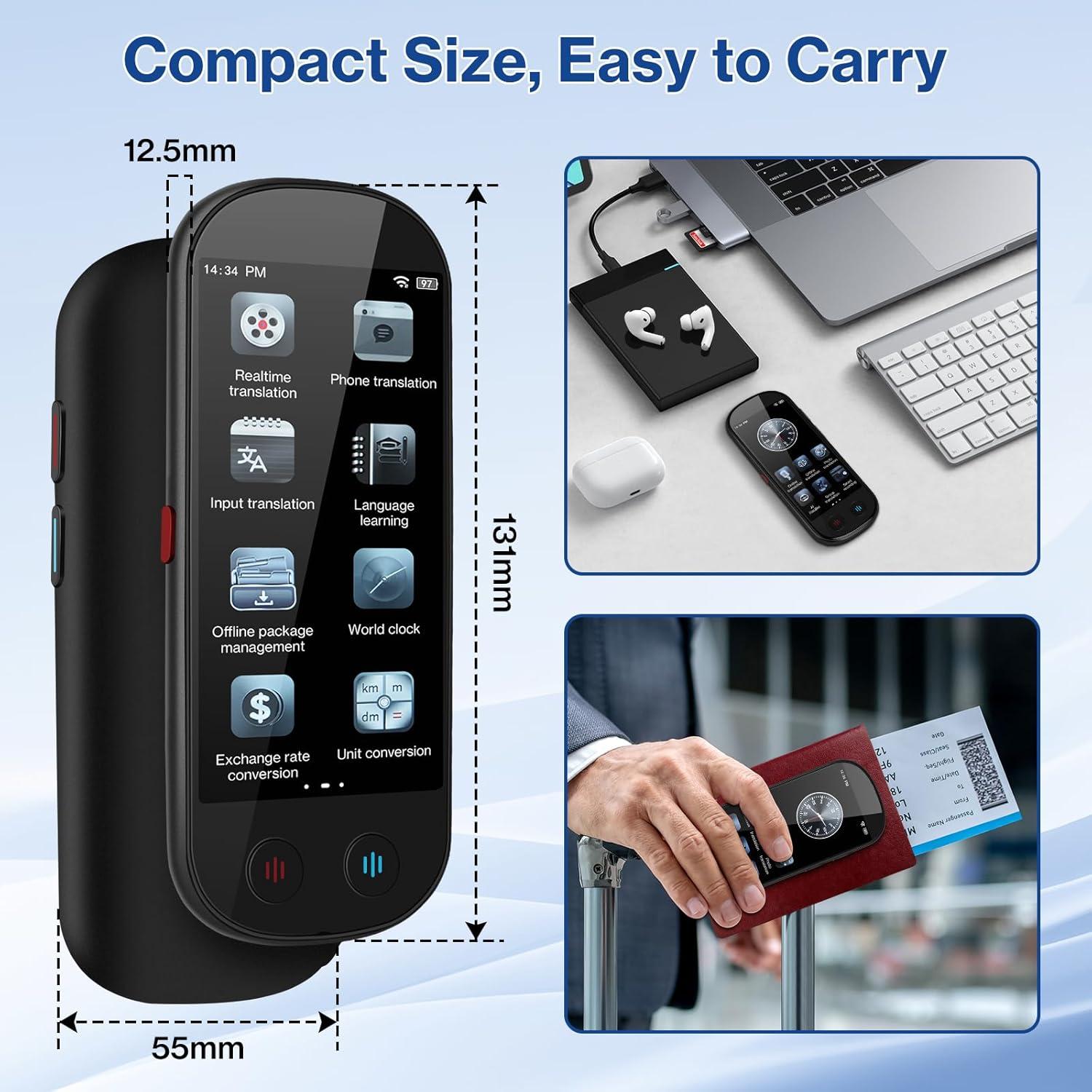 Traductor AI FancyDove 139 idiomas, OCR, grabadora audio