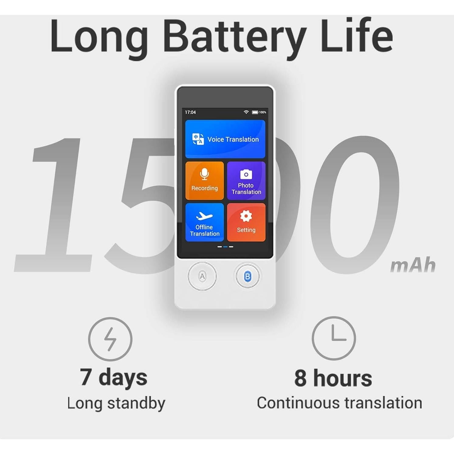 Traductor Offline Wooask W12 144 Idiomas 98% Precisión