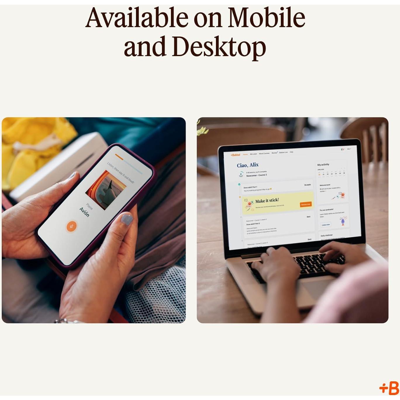 Software de Aprendizaje de Idiomas Babbel - 14 Idiomas - 24 Meses