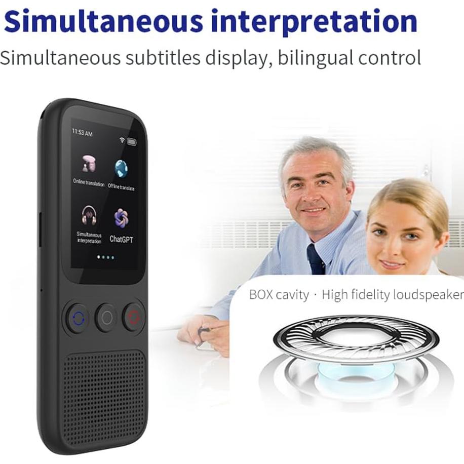 Traductor de Idiomas WQV S80 Bidireccional 138 Idiomas