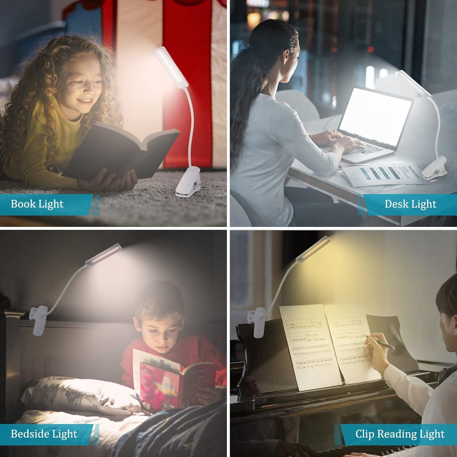 Luz de Lectura LED Deaunbr WS0030 con Clip y USB