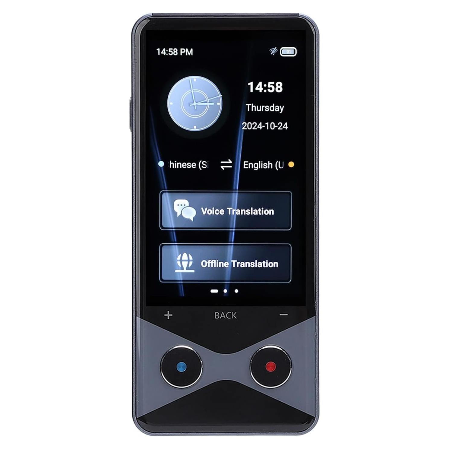 Language Translator Device, Two Way Real Time Voice Translation Support 137 Languages, Portable Real Time Voice Translation Online Offline AI Text Photo Translation for Travel
