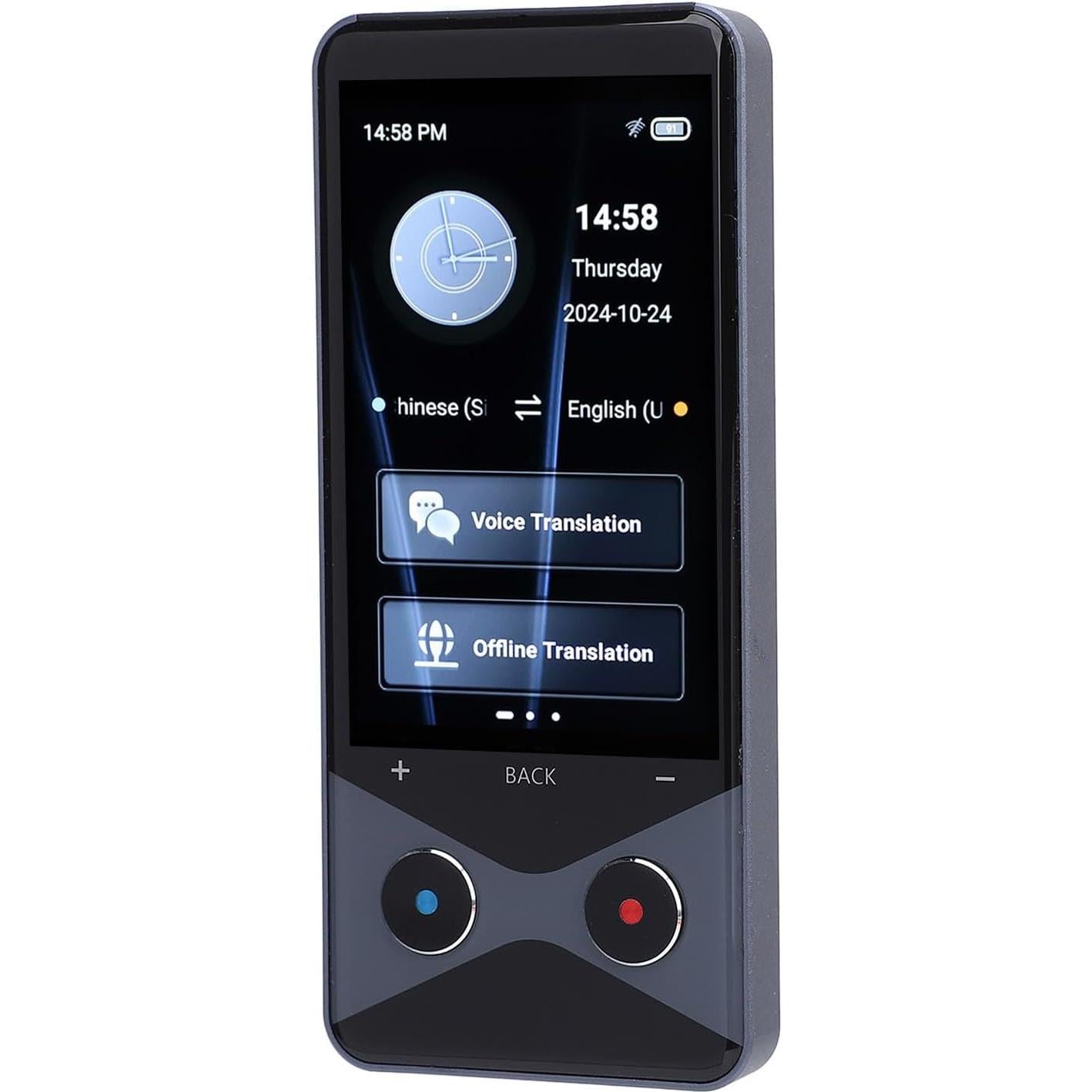 Language Translator Device, Two Way Real Time Voice Translation Support 137 Languages, Portable Real Time Voice Translation Online Offline AI Text Photo Translation for Travel