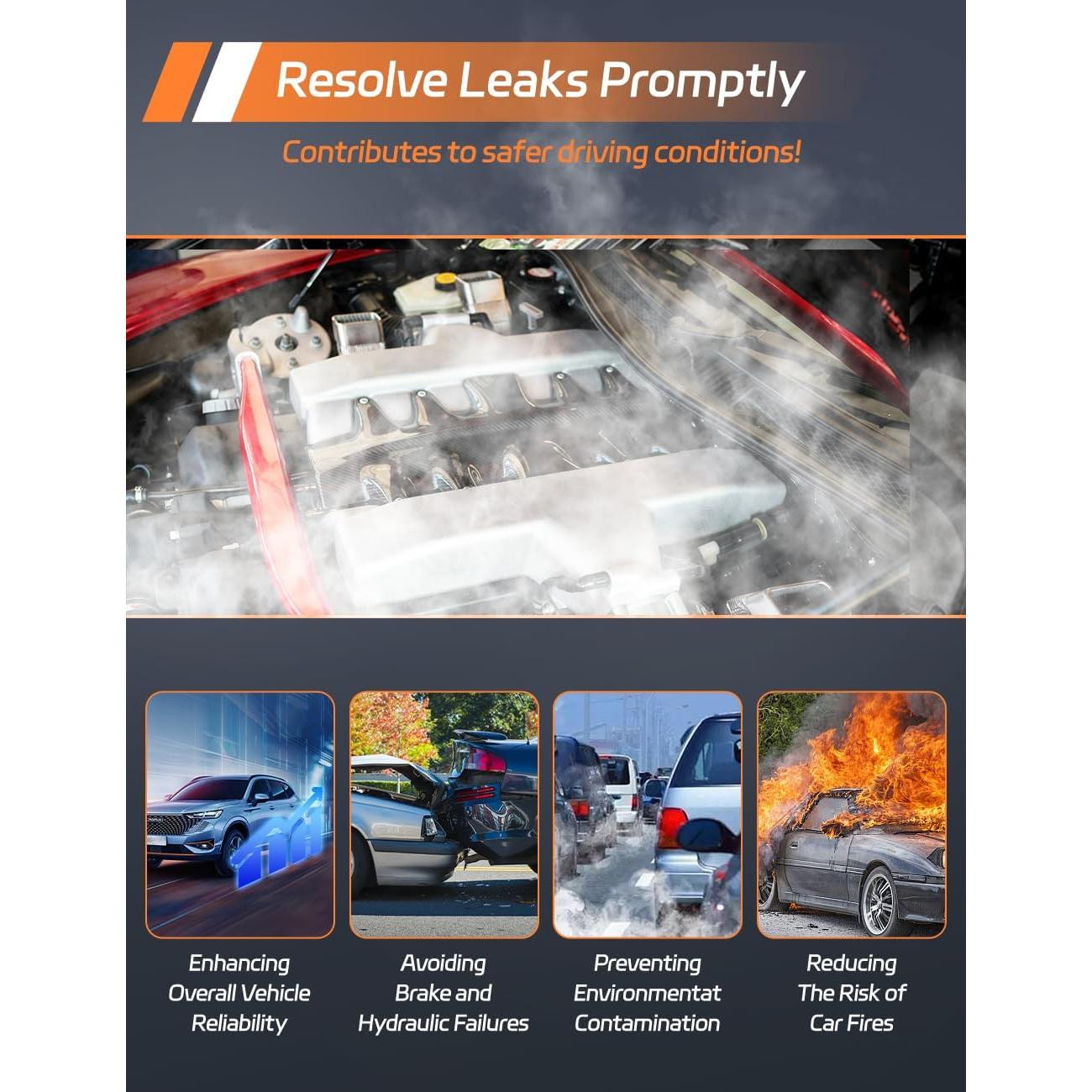 Probador de Fugas de Humo Solary SD301-OR 12V DC Portátil