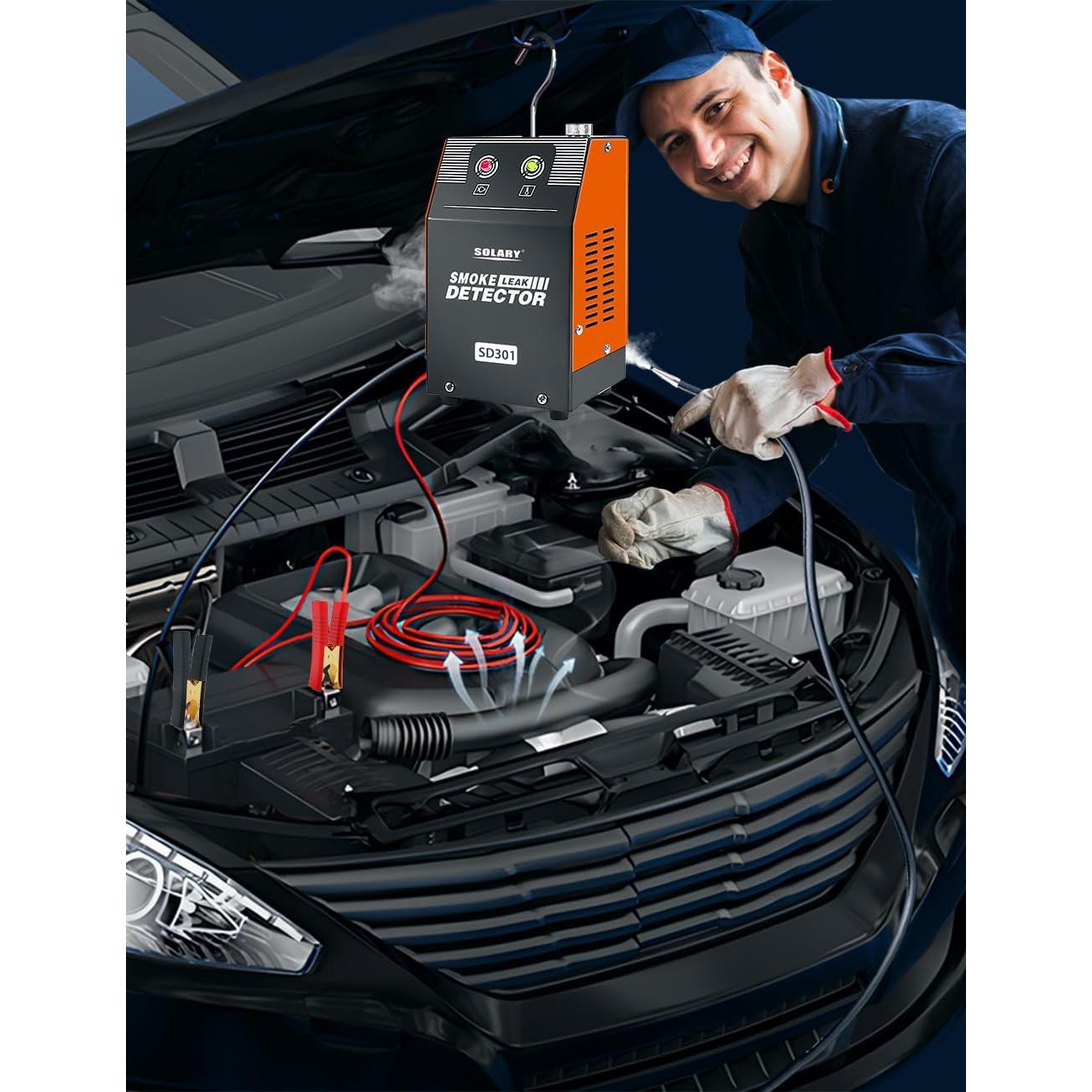 Probador de Fugas de Humo Solary SD301-OR 12V DC Portátil