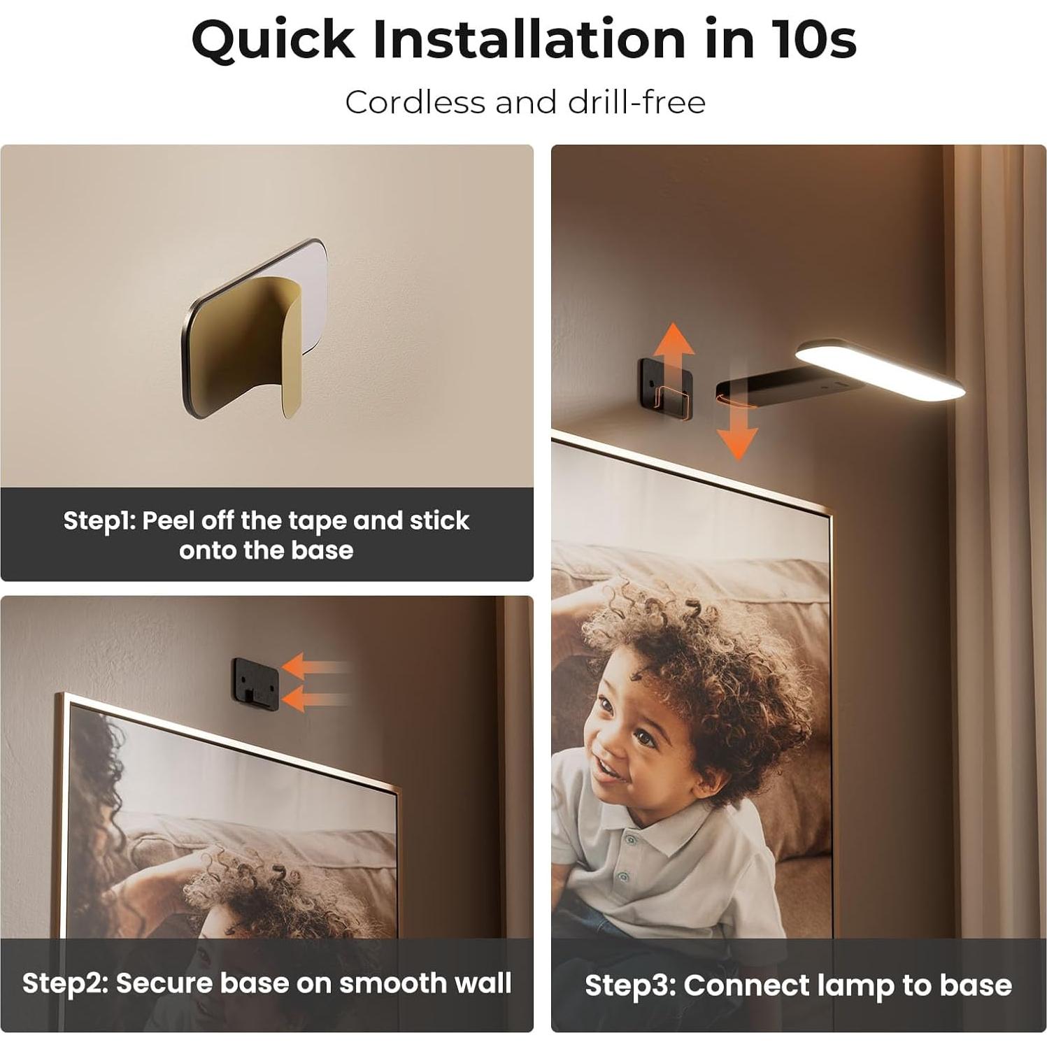 Luces LED Recargables FULEN 2 Paquete Control Remoto