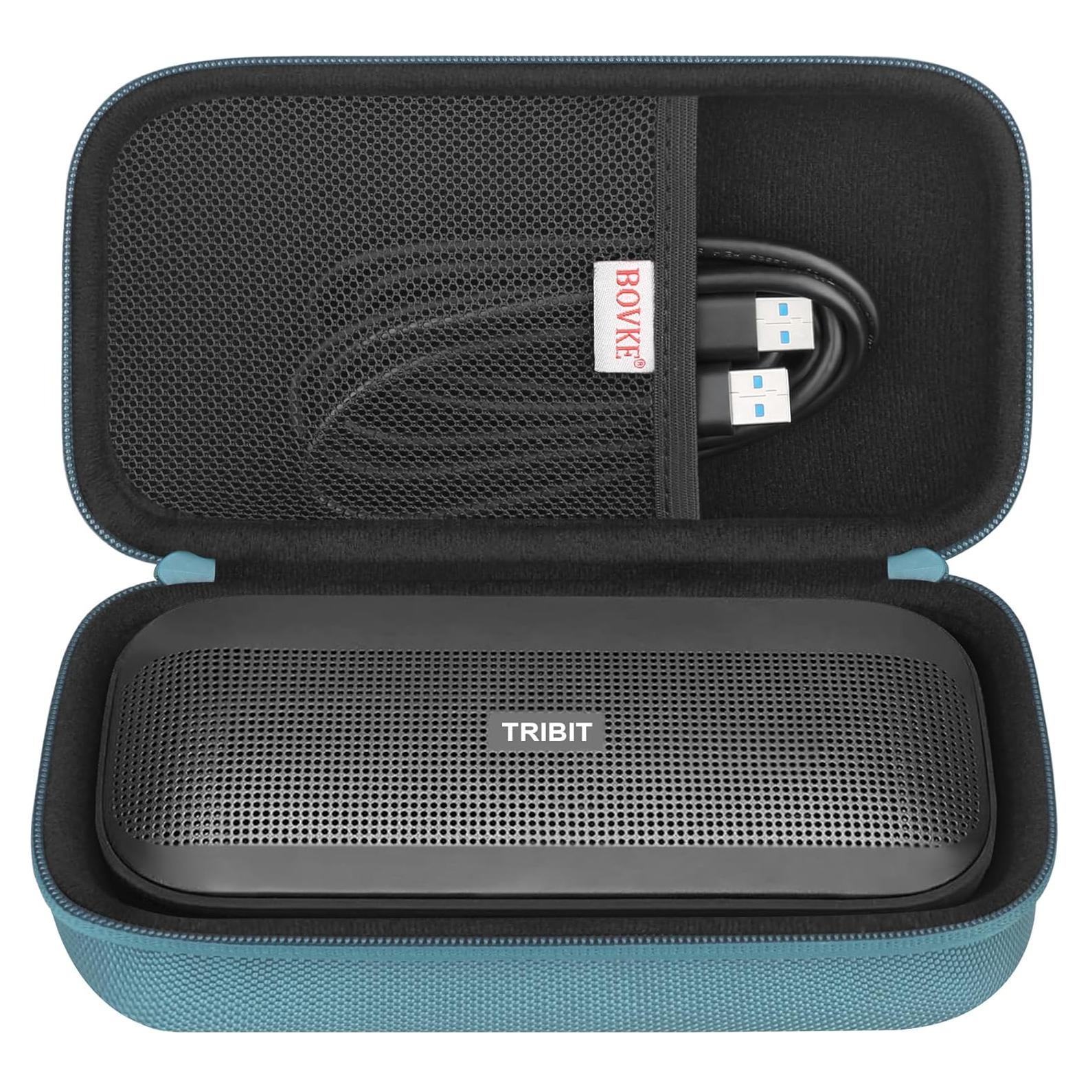Funda de Transporte BOVKE para Altavoz Bluetooth Tribit StormBox Flow - Azul
