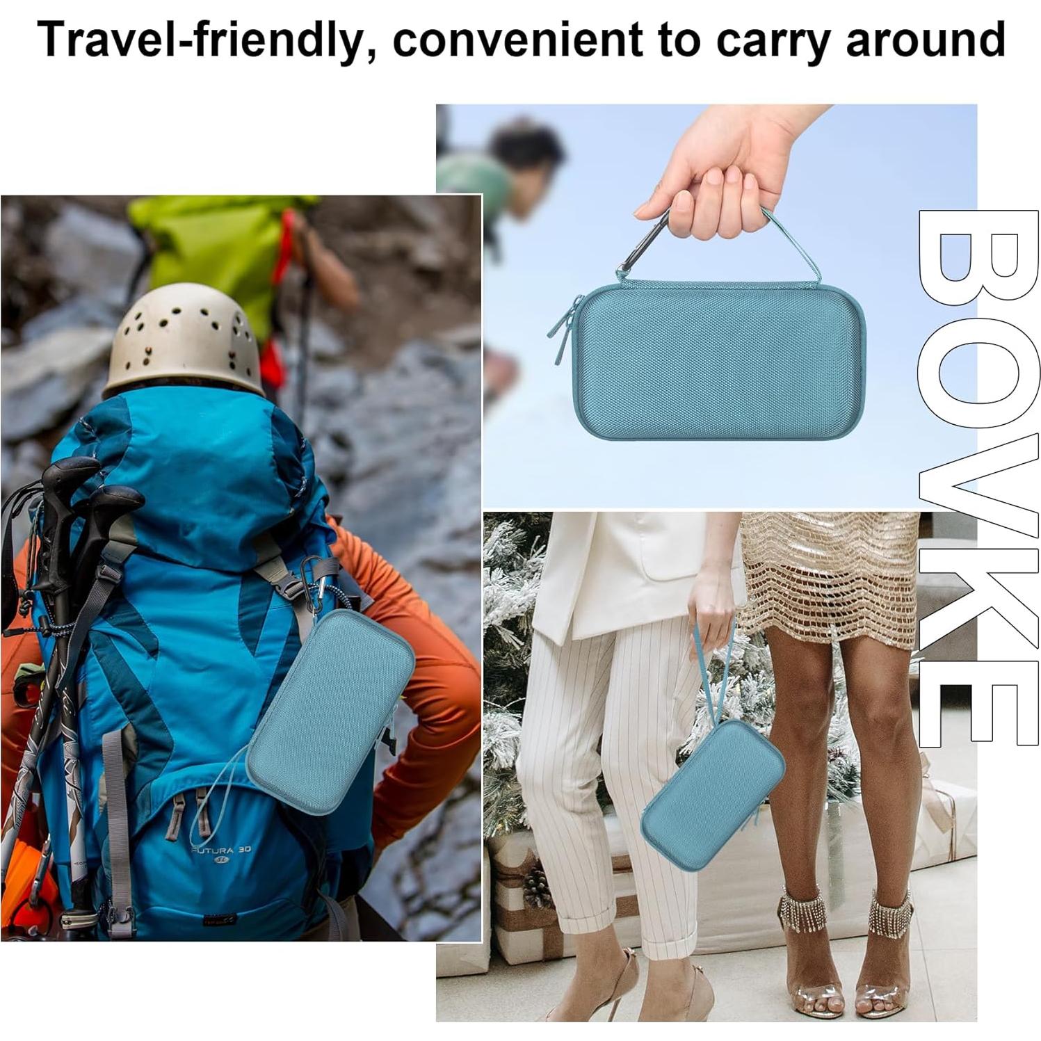 Funda de Transporte BOVKE para Altavoz Bluetooth Tribit StormBox Flow - Azul