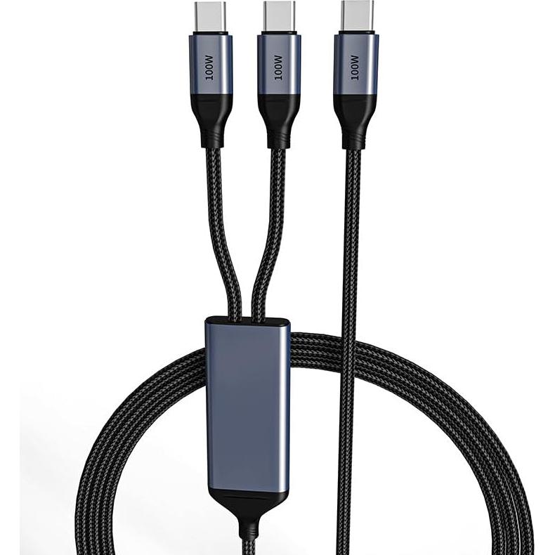 Cable Divisor USB-C 1,52m OMNIHIL Compatible Altavoz Bluetooth