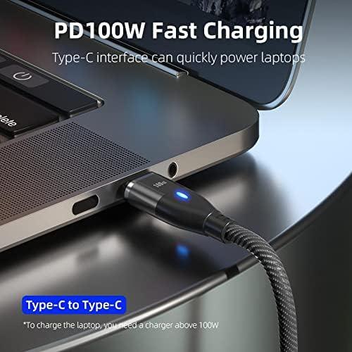 Cable MagnetoSnap BoxWave 100W USB-C y Micro Negro