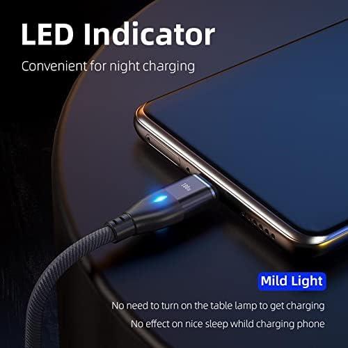 Cable MagnetoSnap BoxWave 100W USB-C y Micro Negro