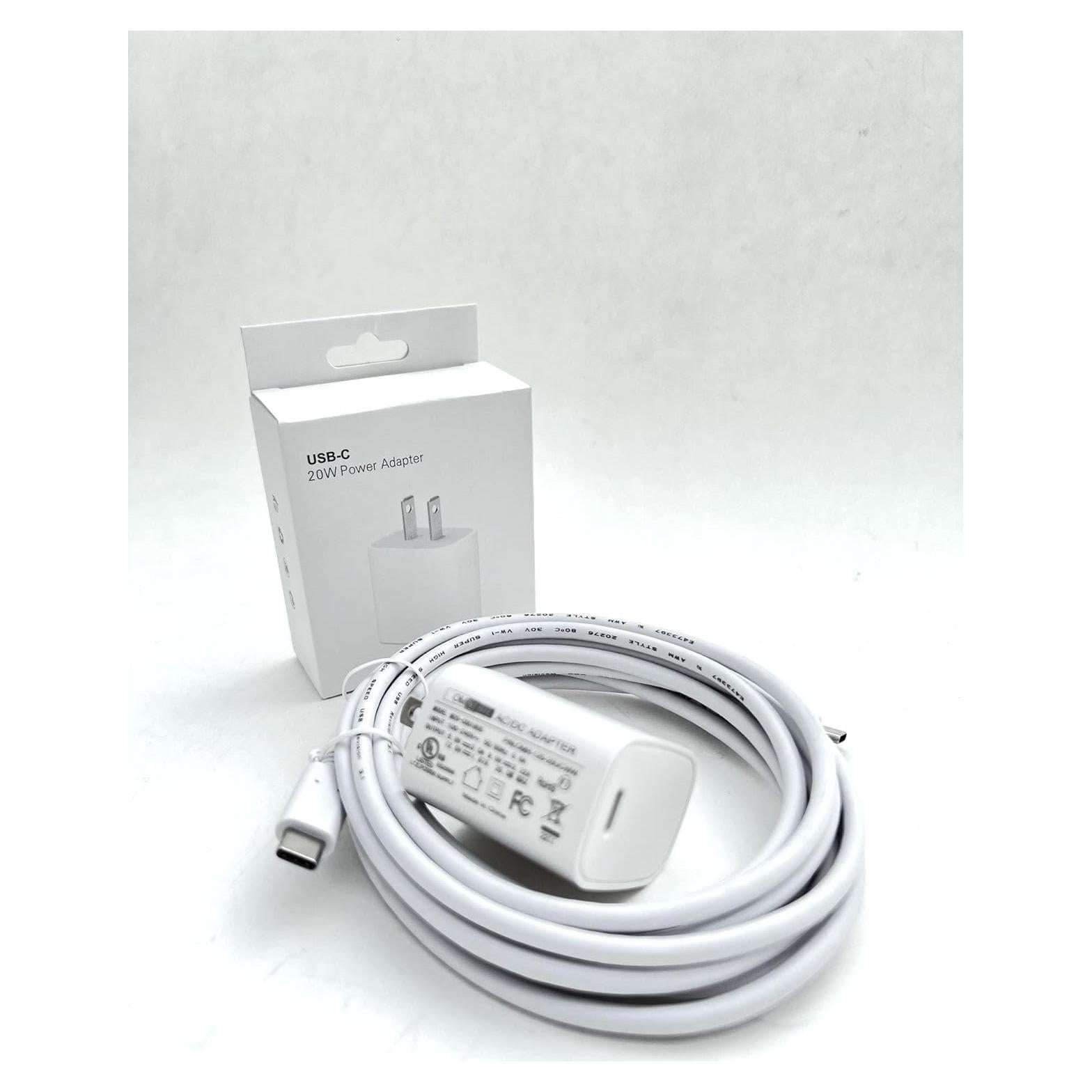 Wall Charger+10FT-USB-C-to-C Cable Compatible with Tribit StormBox Micro 2 Speaker