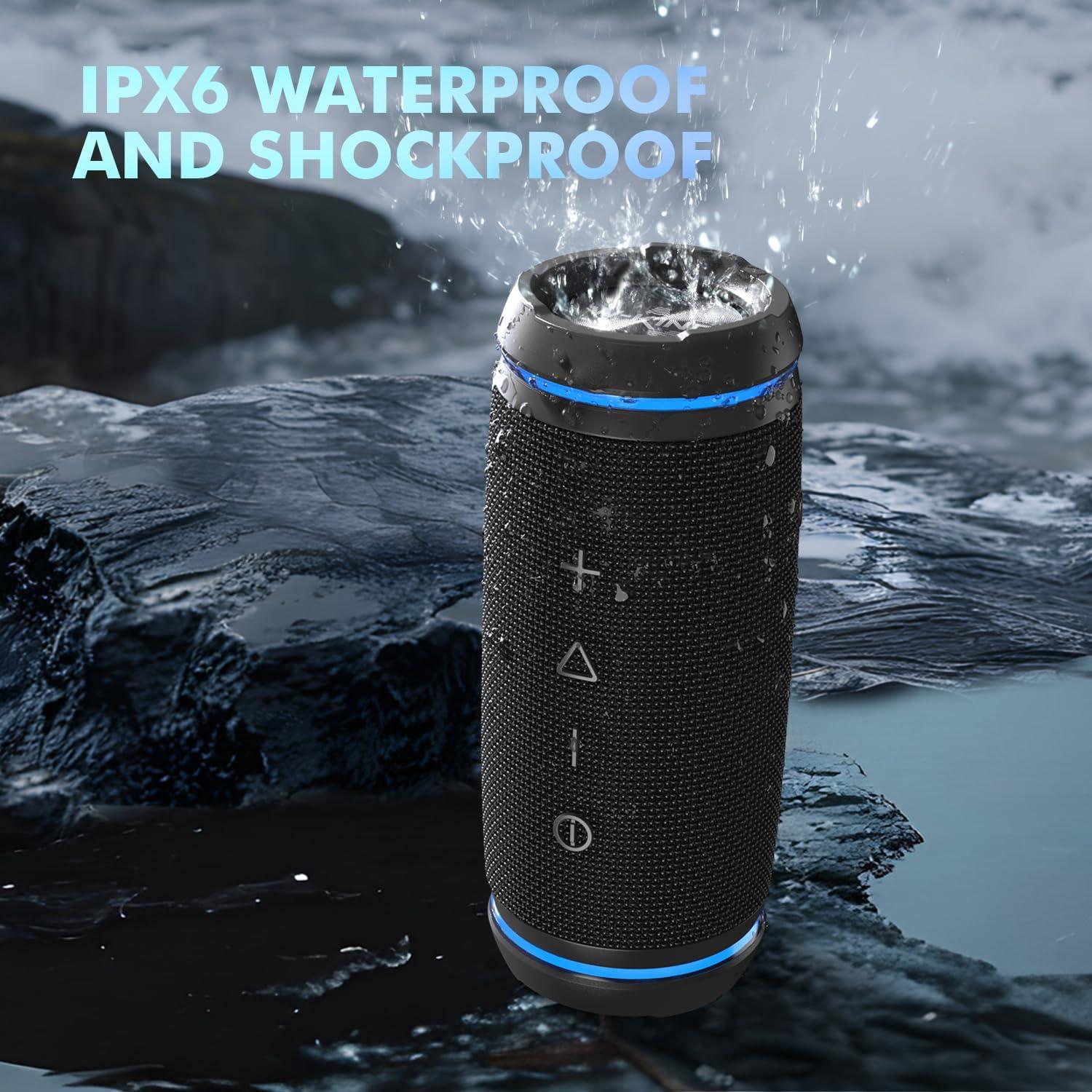 Altavoz Portátil Bluetooth W-KING BT226 36W Impermeable IPX6