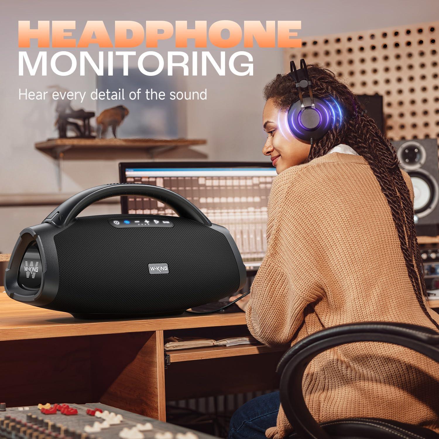 Altavoz Bluetooth W-KING X20 300W IPX7 24h Batería 7.5"