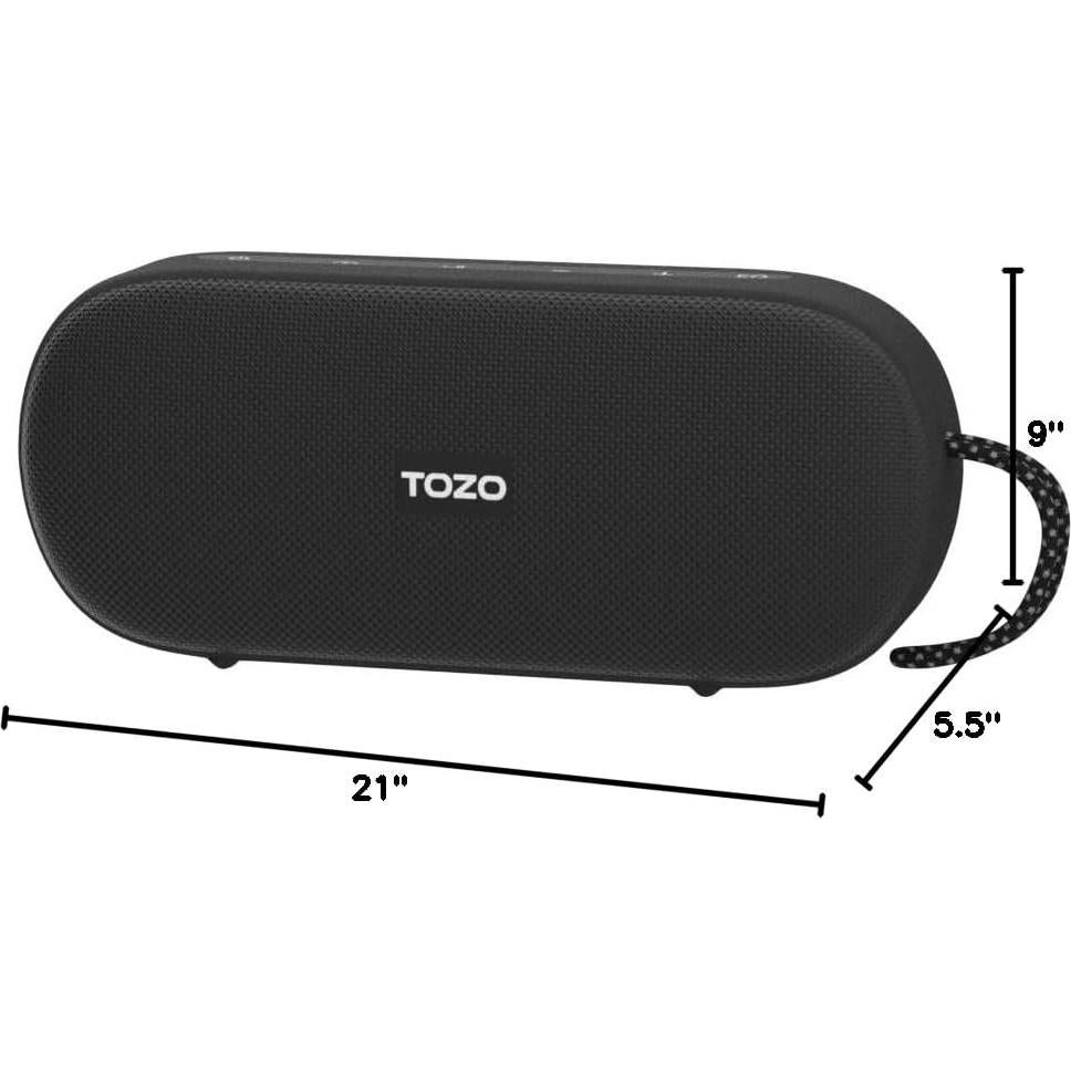 Altavoz Bluetooth TOZO PA1 20W Impermeable IPX7 25H Batería