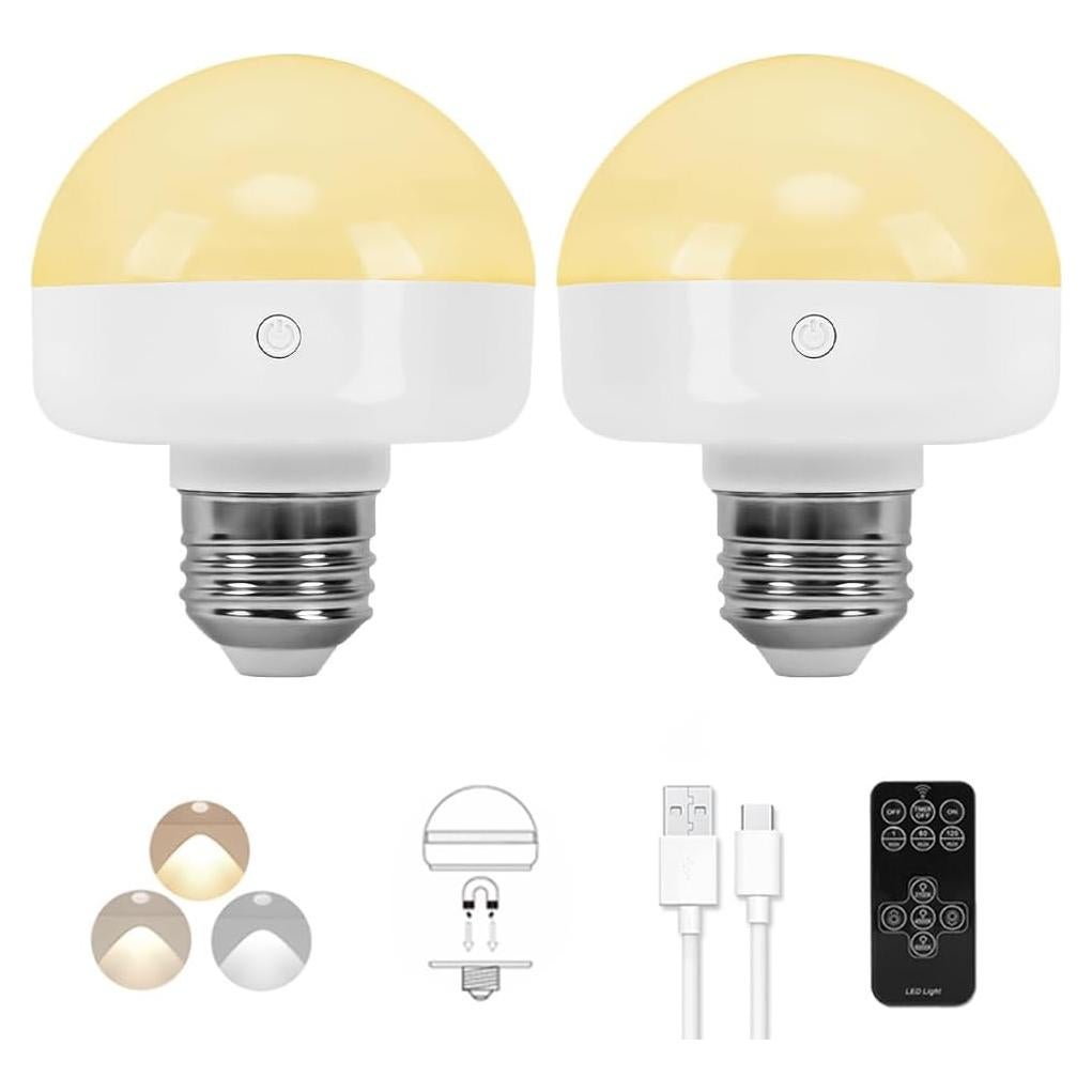 Lámpara LED Recargable BLUEYE E26, 300LM, 40W, Control Remoto