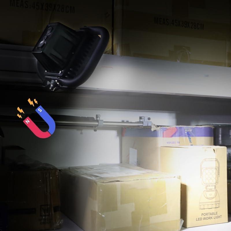 Luz de trabajo LED SMA 18W 2400 lúmenes portátil magnética