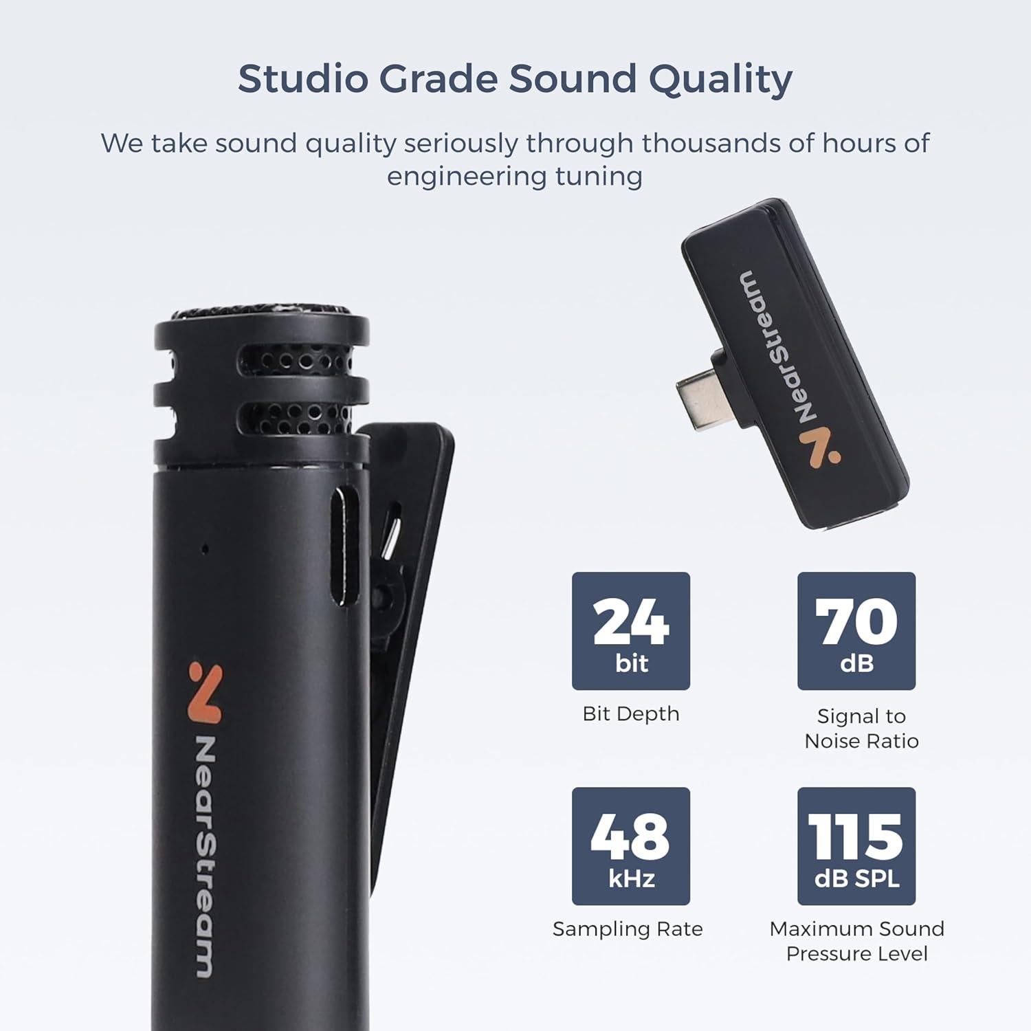 Micrófono Lavalier Inalámbrico NearStream AWM10T-Plus