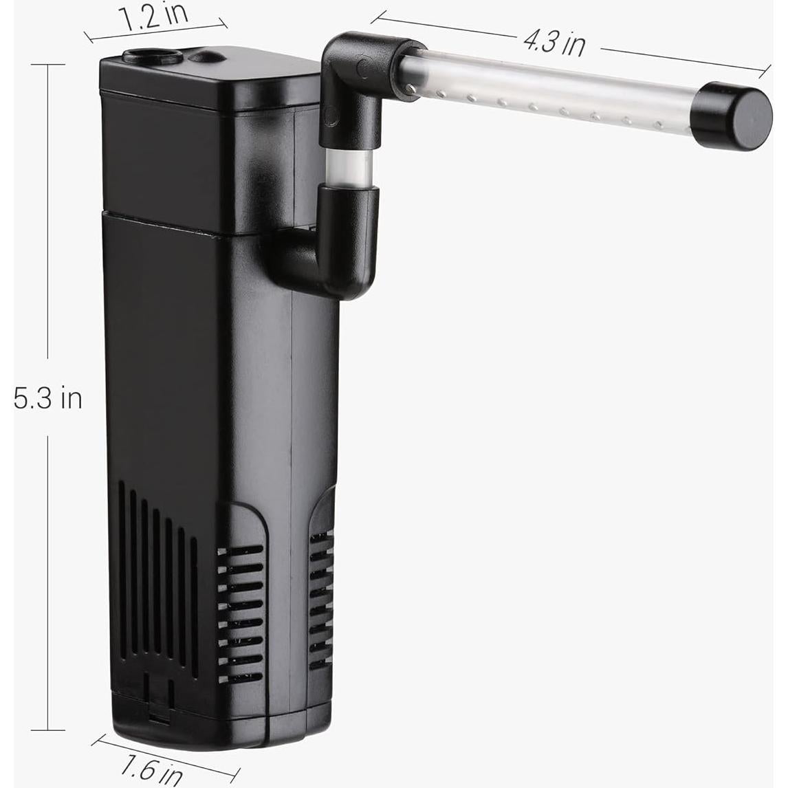 Filtro Interno NICREW 2-5 Galones 40 GPH Acuario