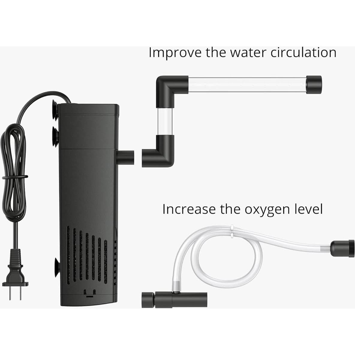 Filtro Interno NICREW 2-5 Galones 40 GPH Acuario