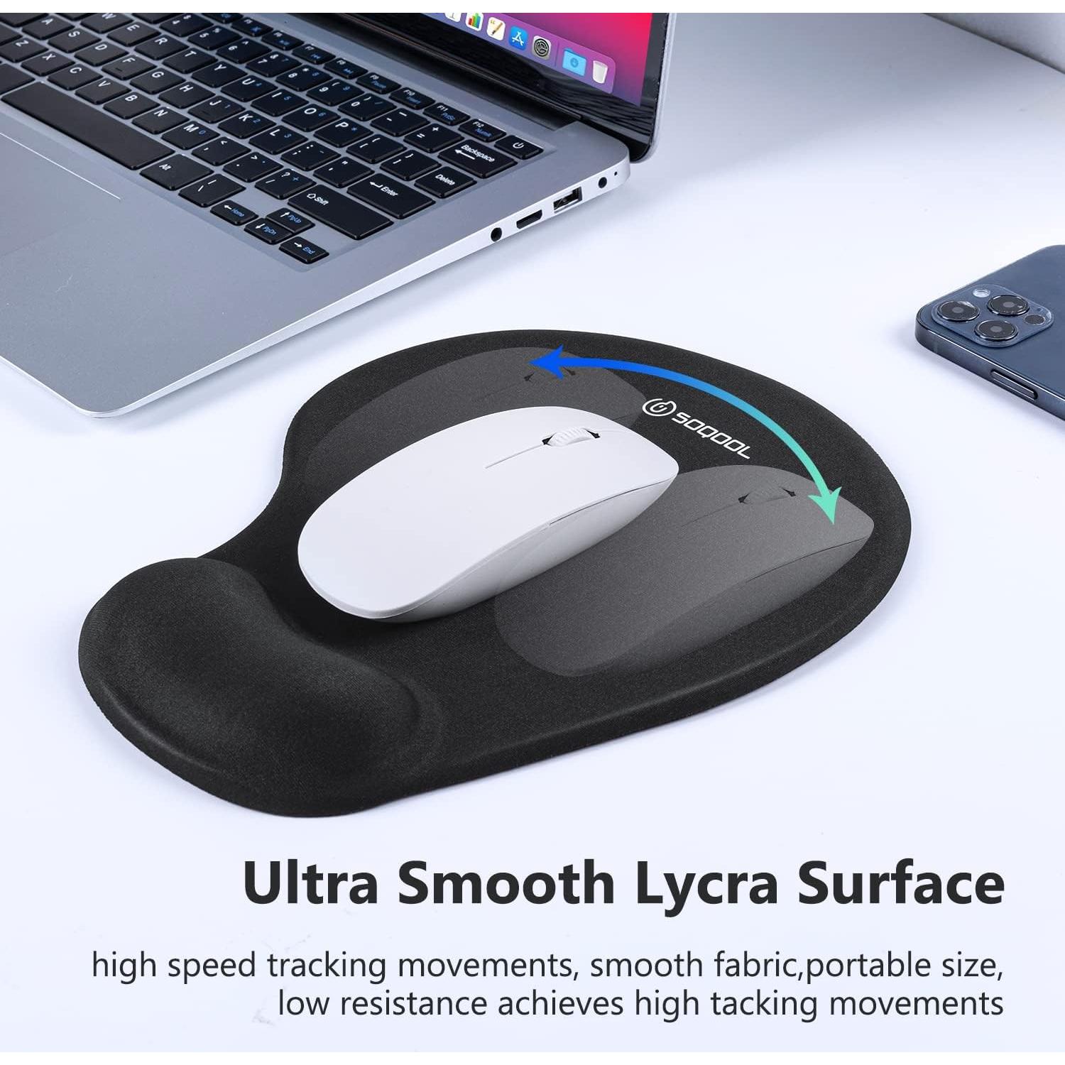 Almohadilla para Mouse Soqool Ergonómica con Soporte de Gel