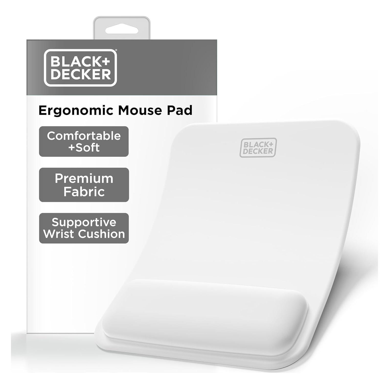 Alfombrilla Ergonómica BLACK+DECKER con Soporte para Muñeca