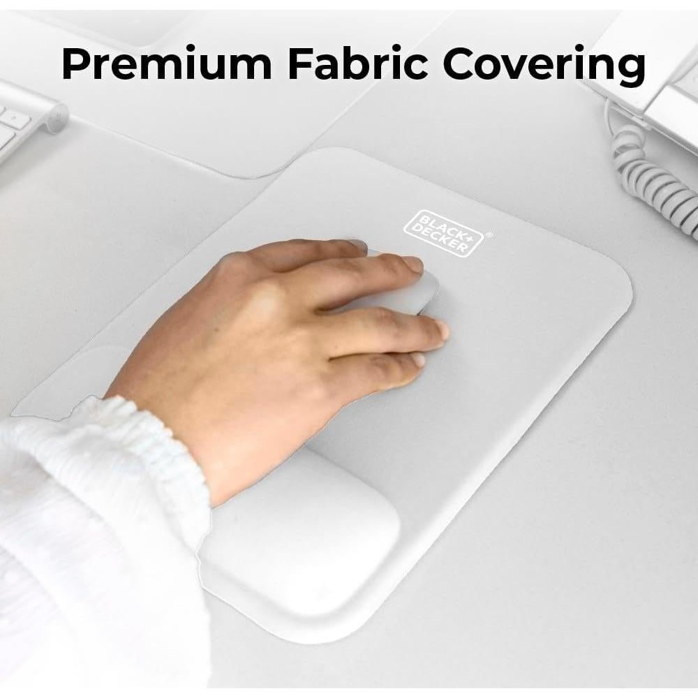 Alfombrilla Ergonómica BLACK+DECKER con Soporte para Muñeca
