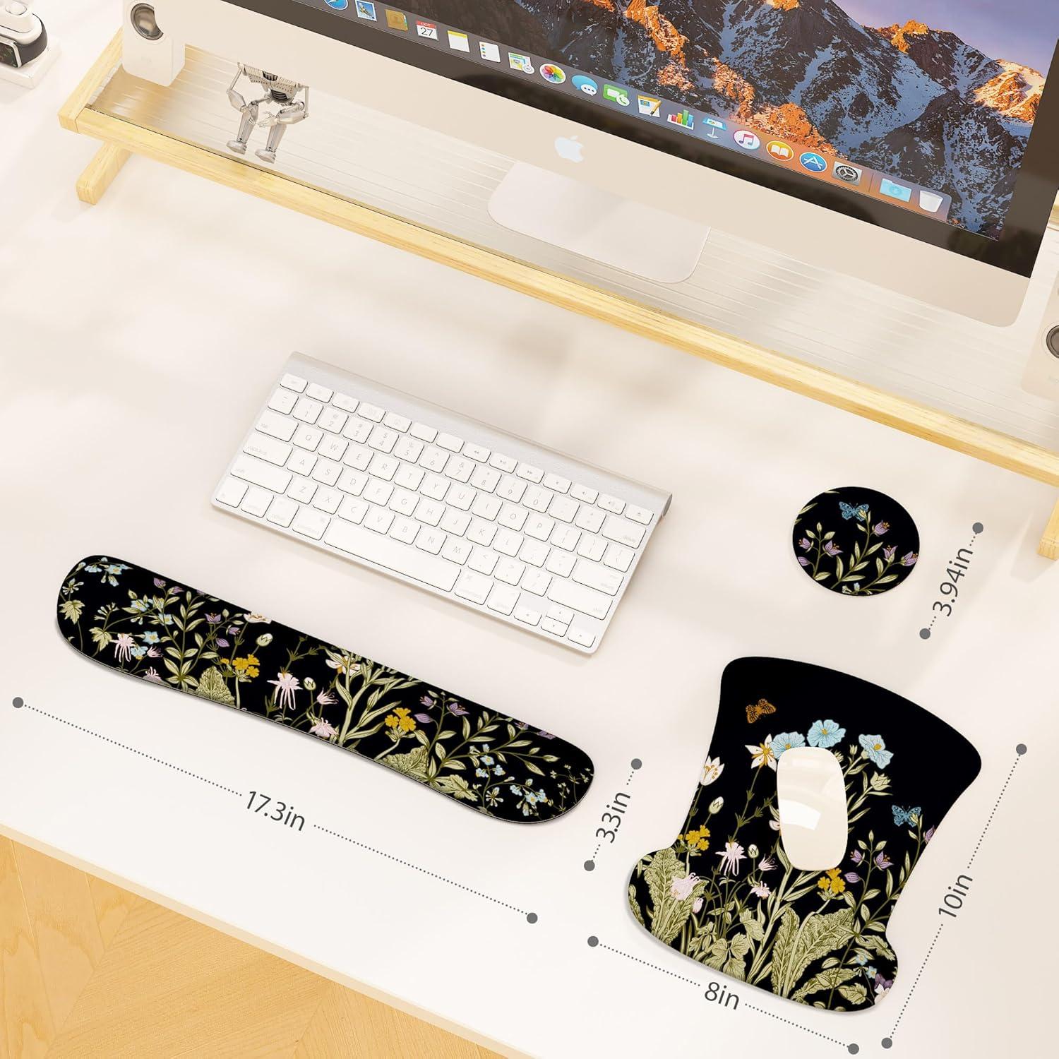 Juego de Alfombrillas de Ratón EYROZILL 3 en 1 Ergonómico