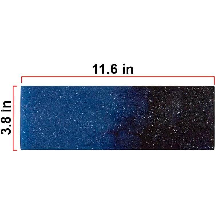 Reposamuñecas Ergonómico Tez Cables Resina Azul Compacto