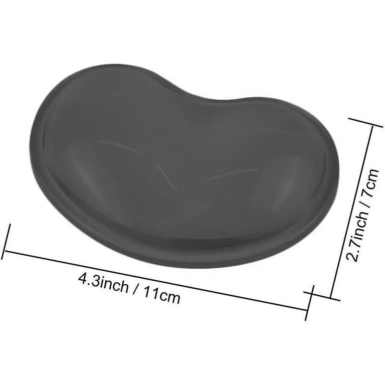 Juego de Reposamuñecas de Gel Ergonómico ABRONDA - Negro