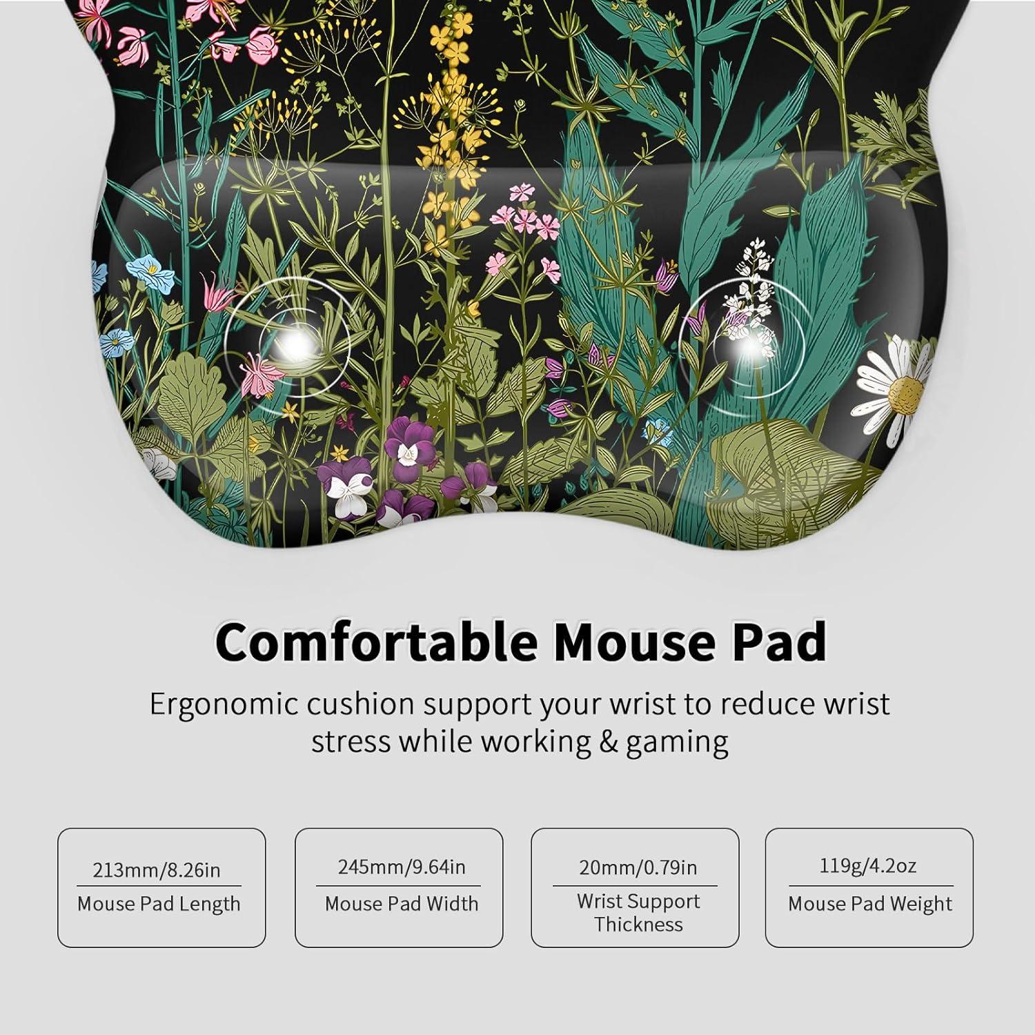 Almohadilla Ergonómica EooCoo con Soporte para Muñeca 24,5x21cm