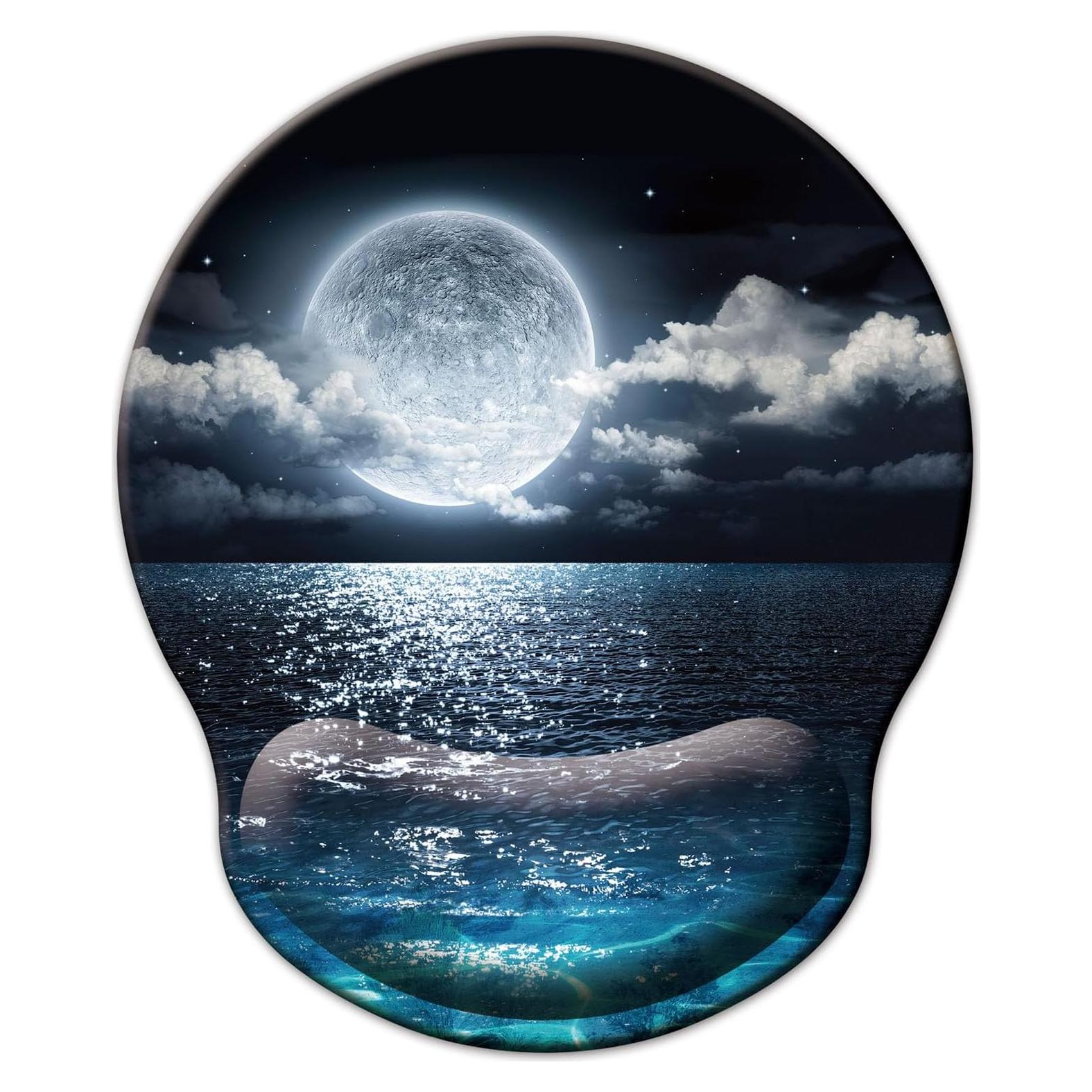 Alfombrilla de Ratón Ergonómica LIZPARE con Soporte Luna