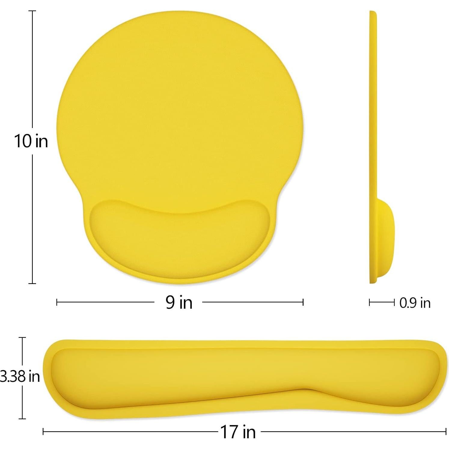 Reposamuñecas Ergonómico Dapesuom Amarillo Albaricoque