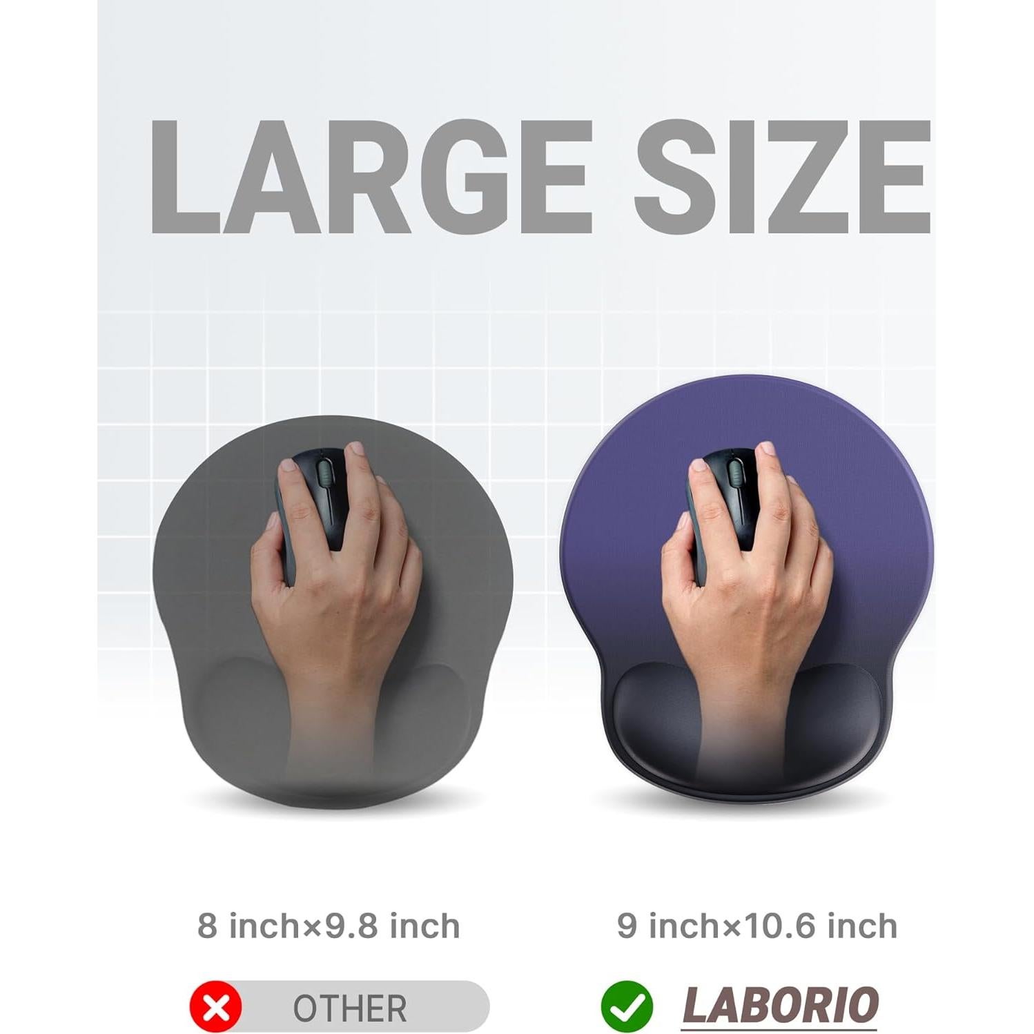 Almohadilla de Ratón Ergonómica Laborio con Soporte Azul